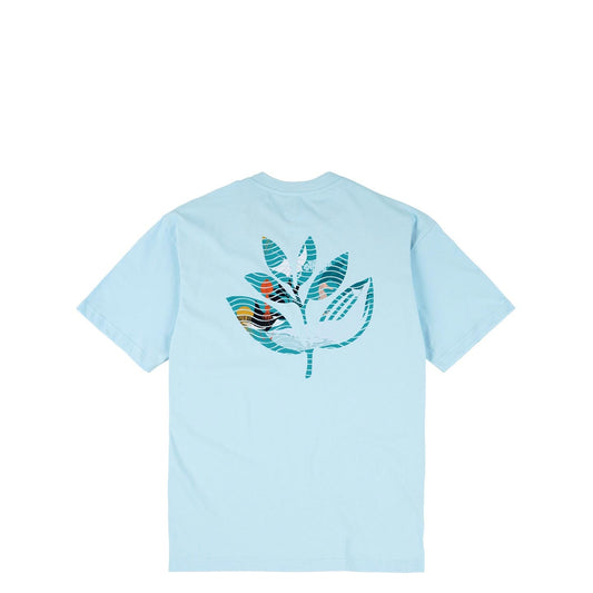 Magenta Deep Plant Tee, blue - Tiki Room Skateboards - 1