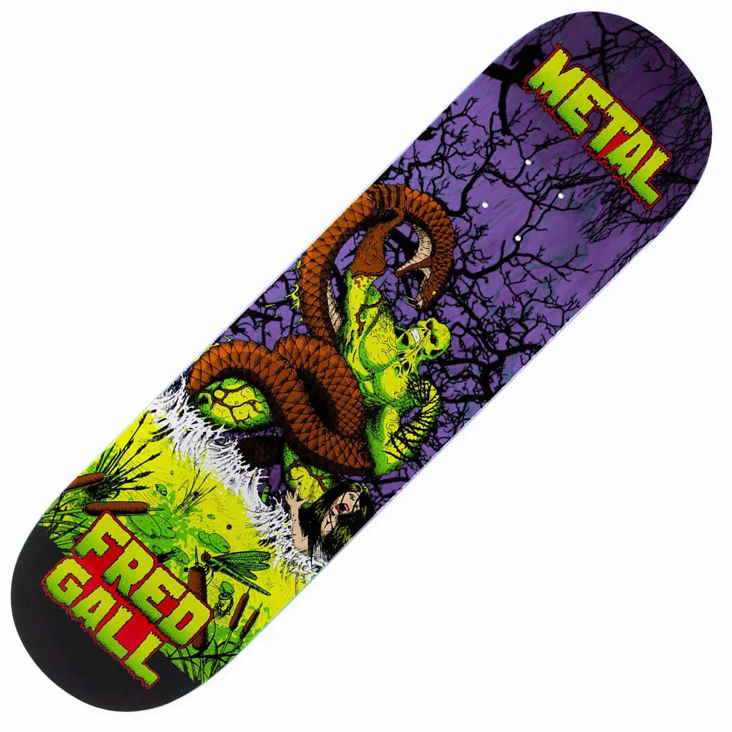 Metal Fred Gall Swamp Thing Deck (8.5") - Tiki Room Skateboards - 1