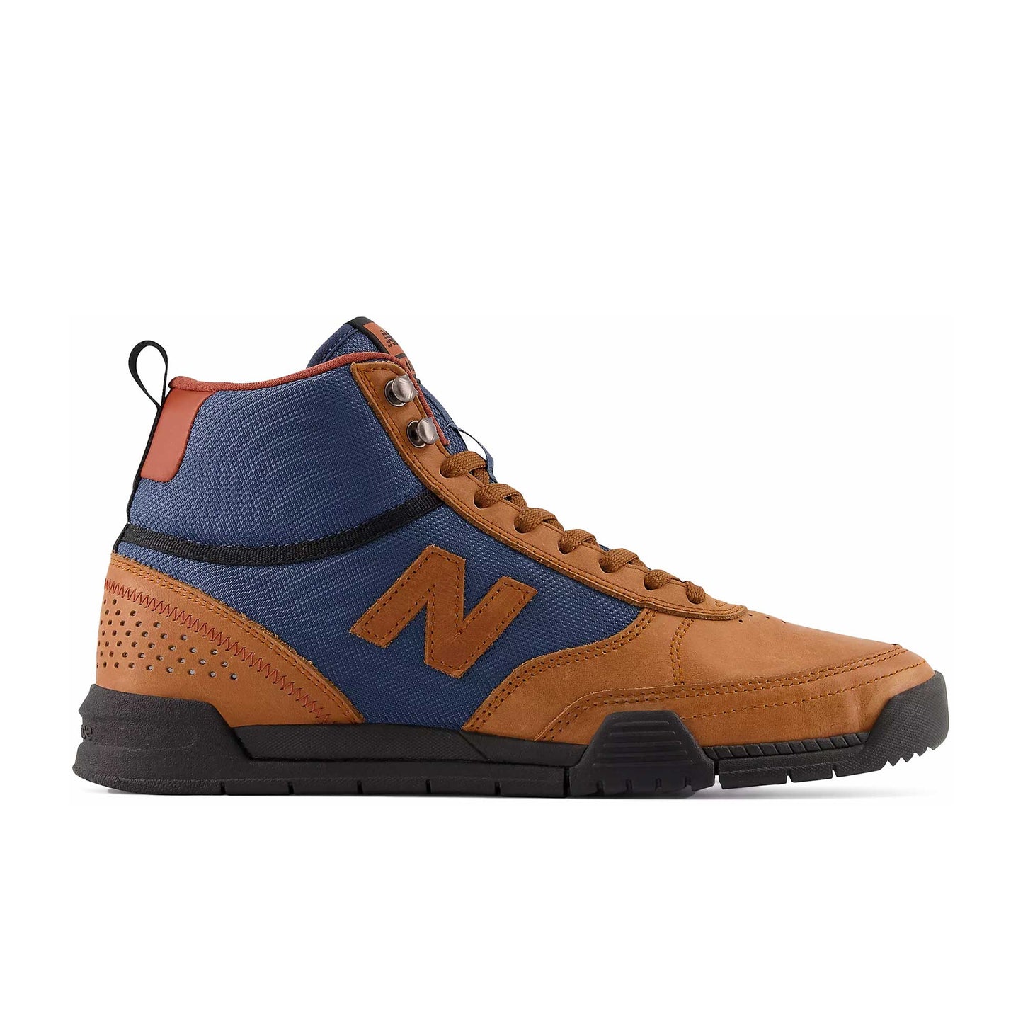 New Balance Numeric 440 Trail, brown with navy - Tiki Room Skateboards - 1