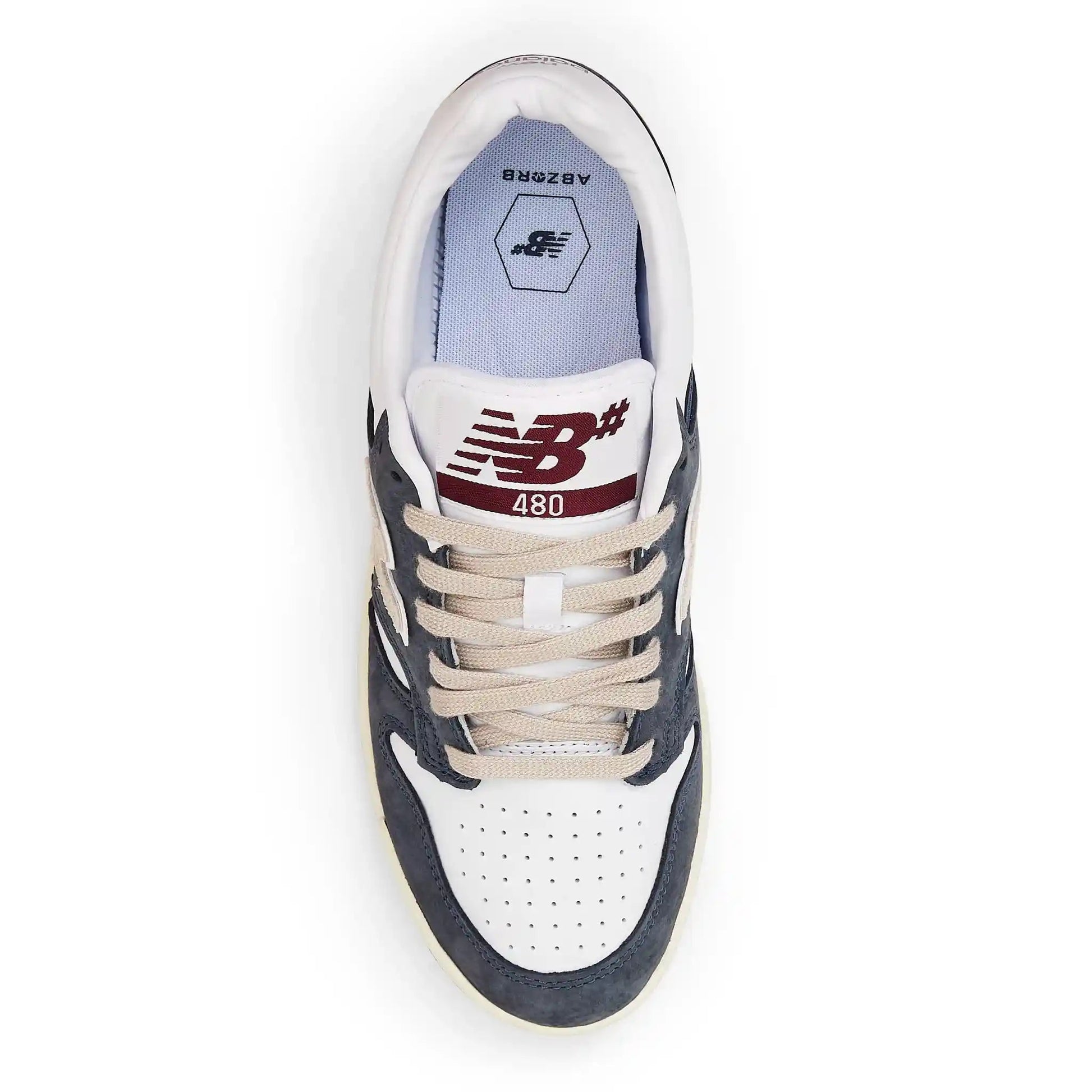 New Balance Numeric 480 navy white Tiki Room Skateboards