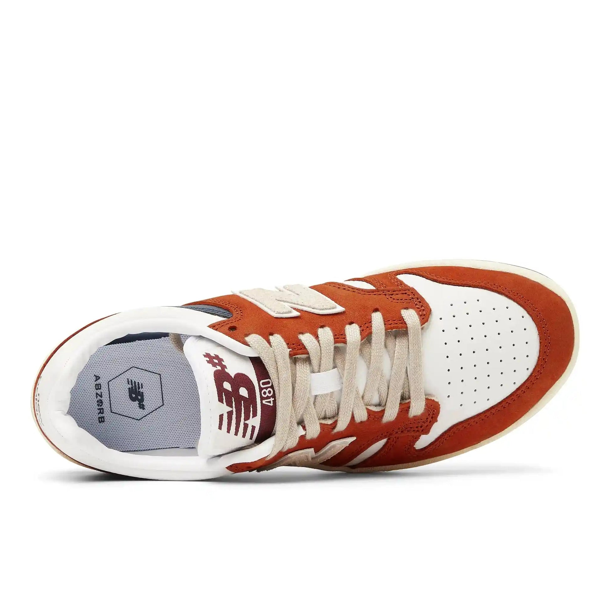 New Balance Numeric 480, orange/white - Tiki Room Skateboards - 6