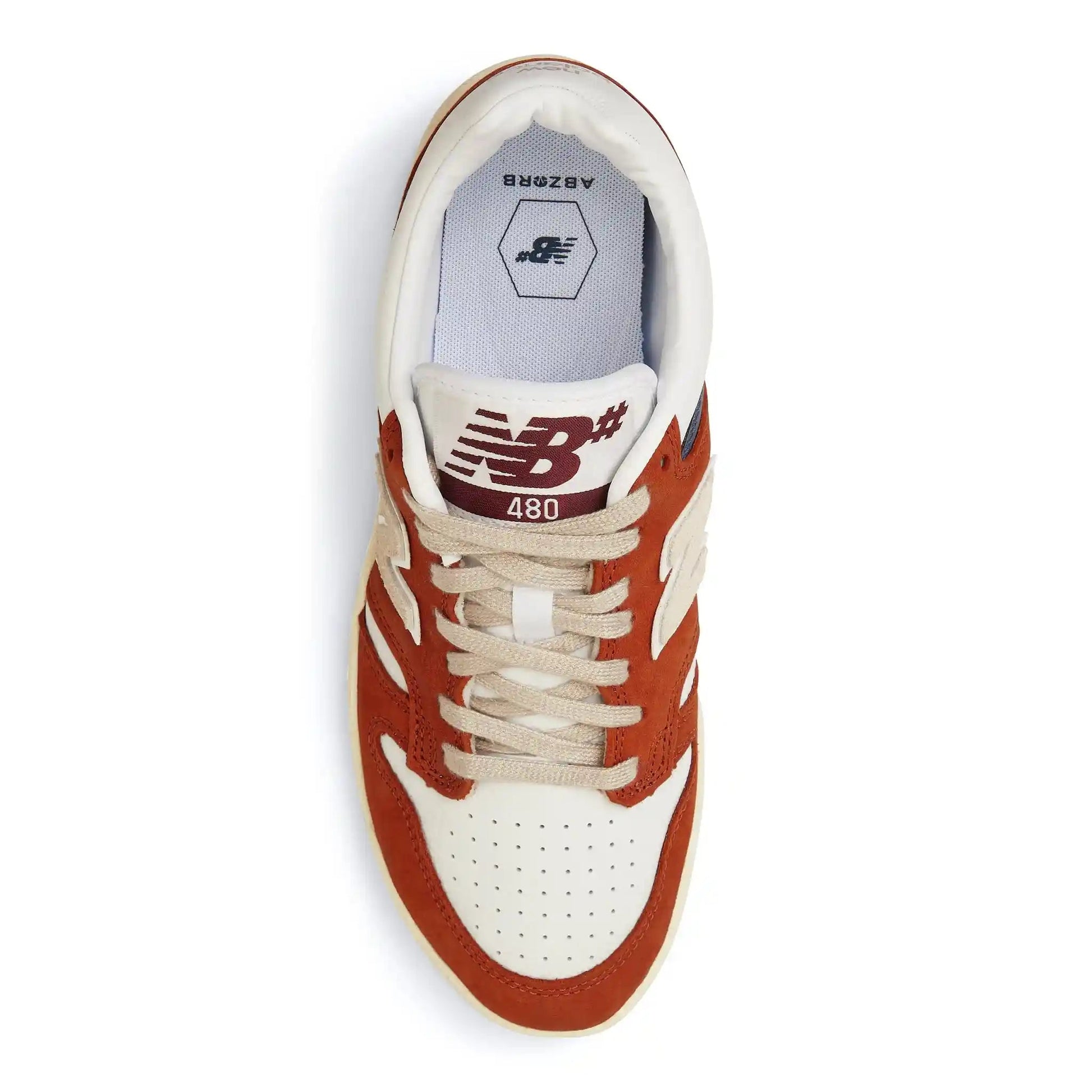 New Balance Numeric 480, orange/white - Tiki Room Skateboards - 4