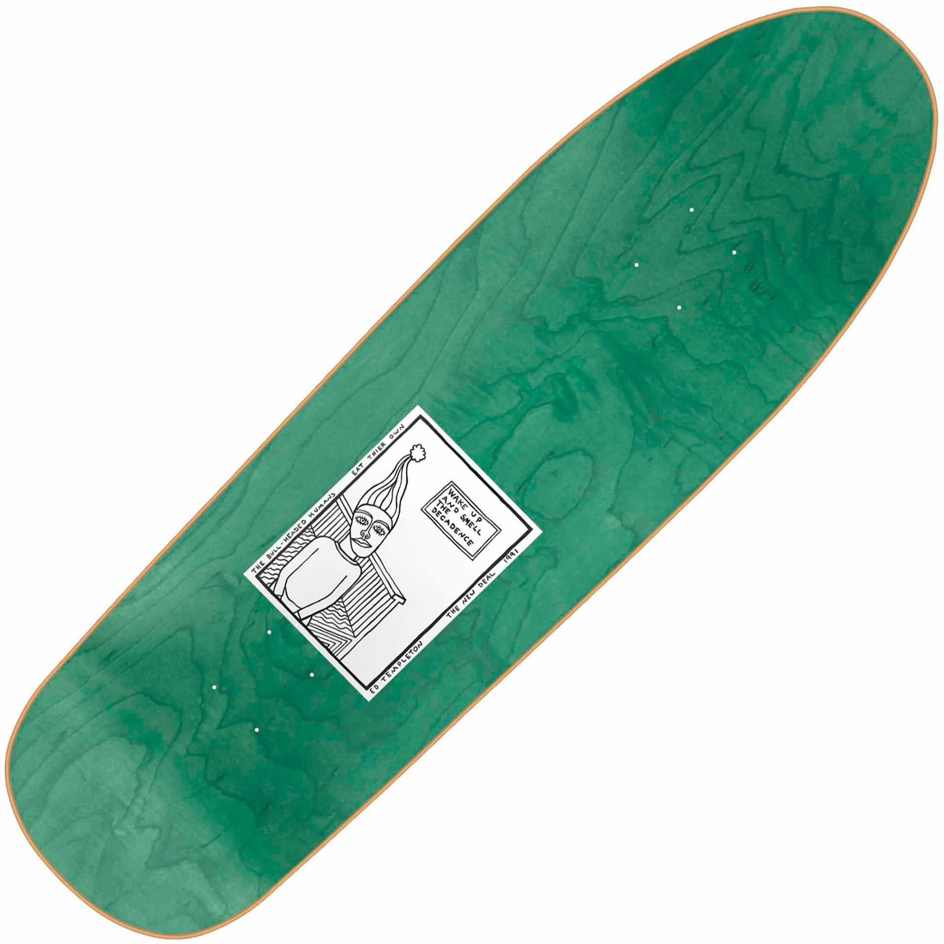 New Deal Templeton Bullman Reissue Deck, Red (9.35") - Tiki Room Skateboards - 2