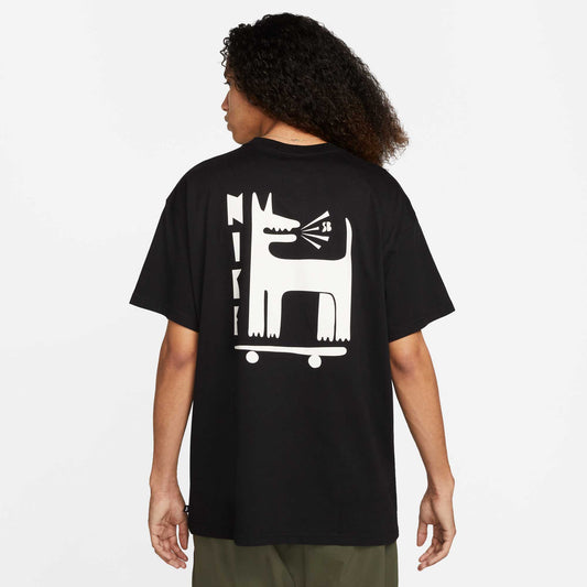 Nike SB Barking Skate T-Shirt, black - Tiki Room Skateboards - 1