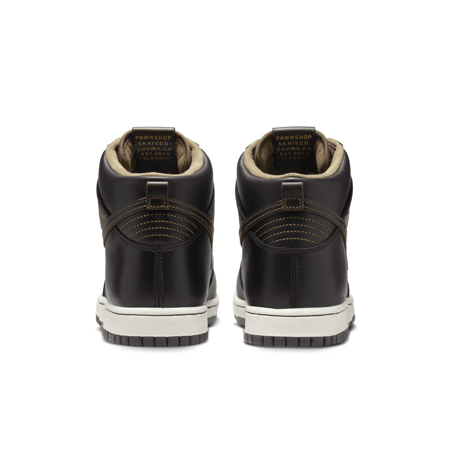 Nike SB Dunk High OG Pawnshop QS, black/black-metallic gold - Tiki Room Skateboards - 4