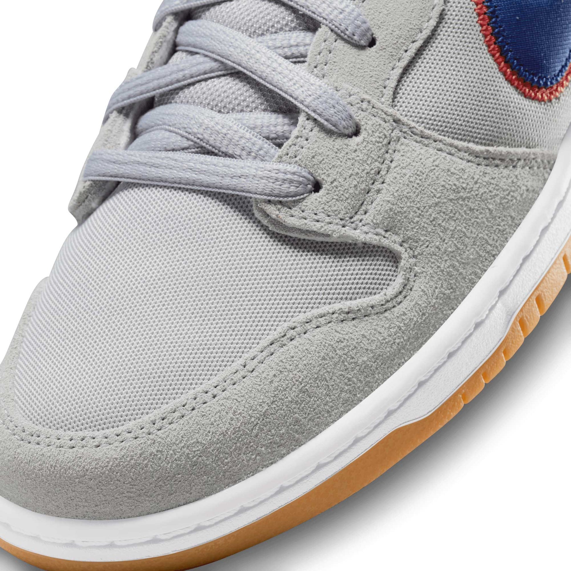 Nike SB Dunk High Premium, cloud grey/rush blue - team orange - white - Tiki Room Skateboards - 3