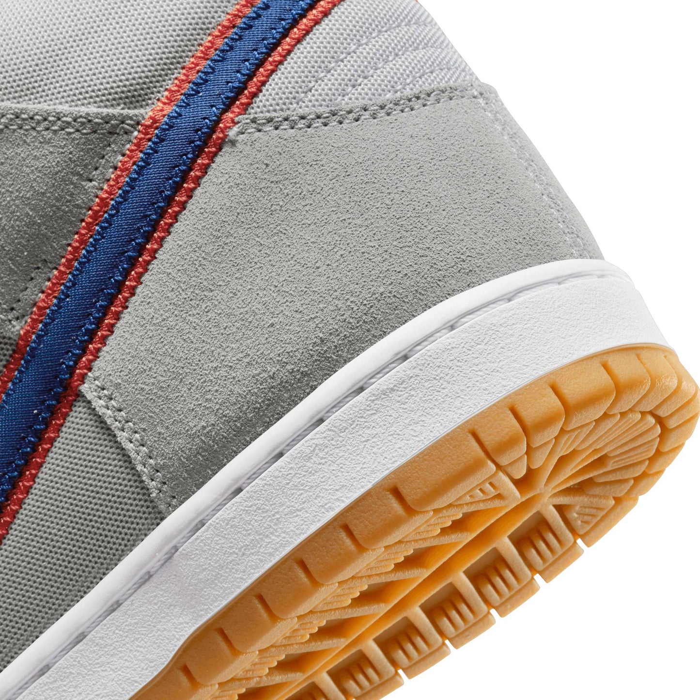 Nike SB Dunk High Premium, cloud grey/rush blue - team orange - white - Tiki Room Skateboards - 12