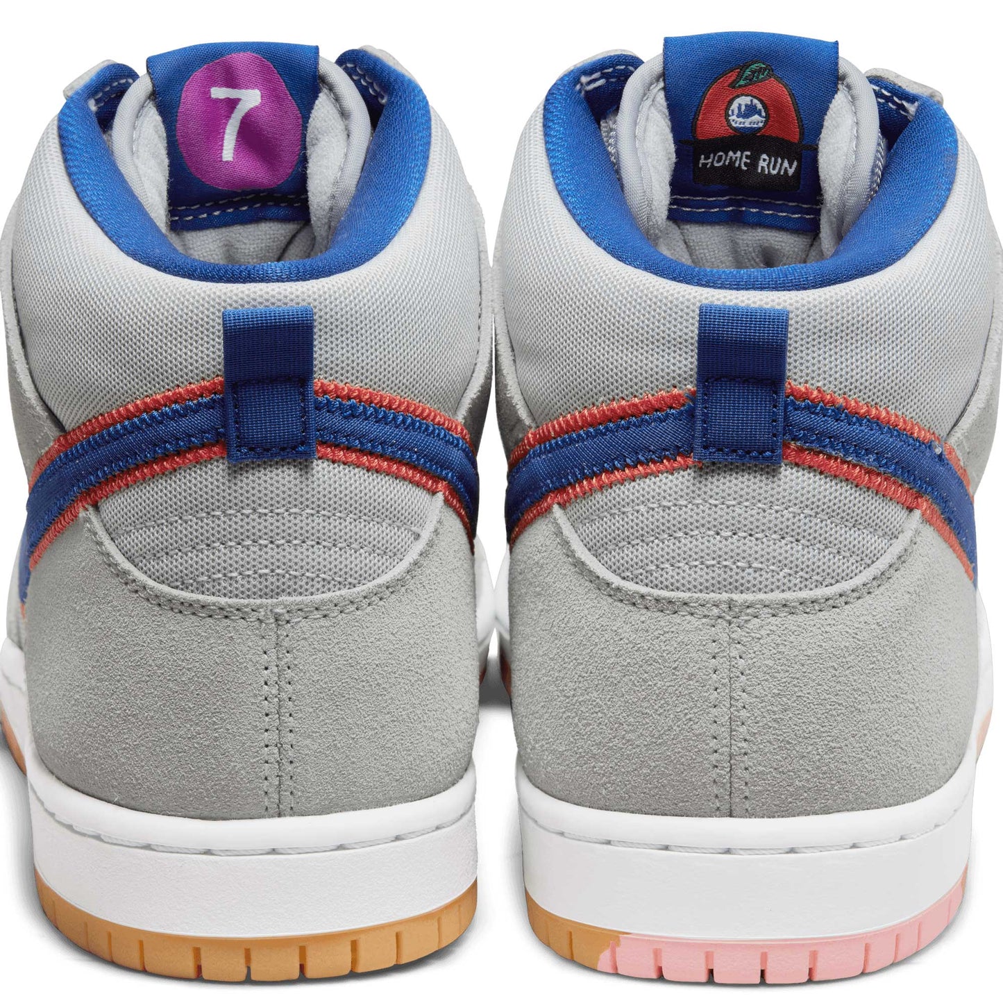 Nike SB Dunk High Premium, cloud grey/rush blue - team orange - white - Tiki Room Skateboards - 6