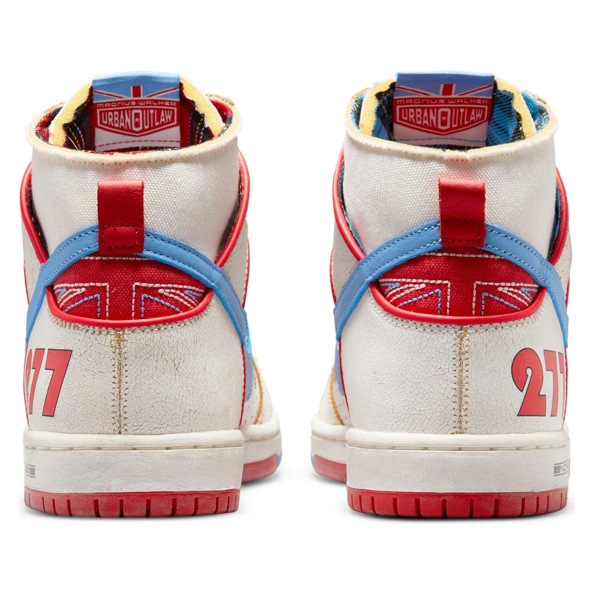 Nike SB Dunk High Pro Decon Magnus Walker, sail/blue beyond - track red - Tiki Room Skateboards - 3