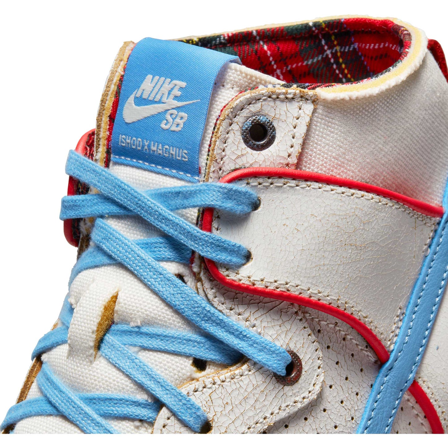 Nike SB Dunk High Pro Decon Magnus Walker, sail/blue beyond - track red - Tiki Room Skateboards - 10