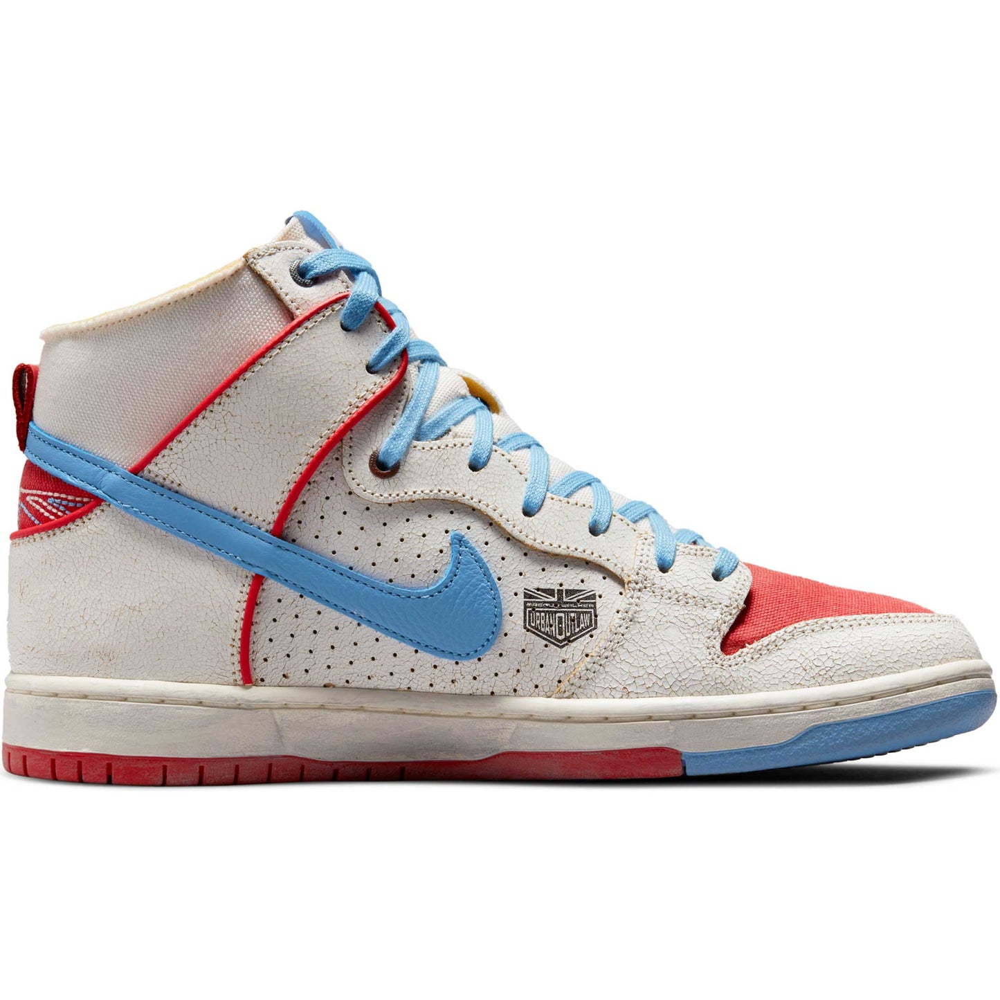 Nike SB Dunk High Pro Decon Magnus Walker, sail/blue beyond - track red - Tiki Room Skateboards - 4