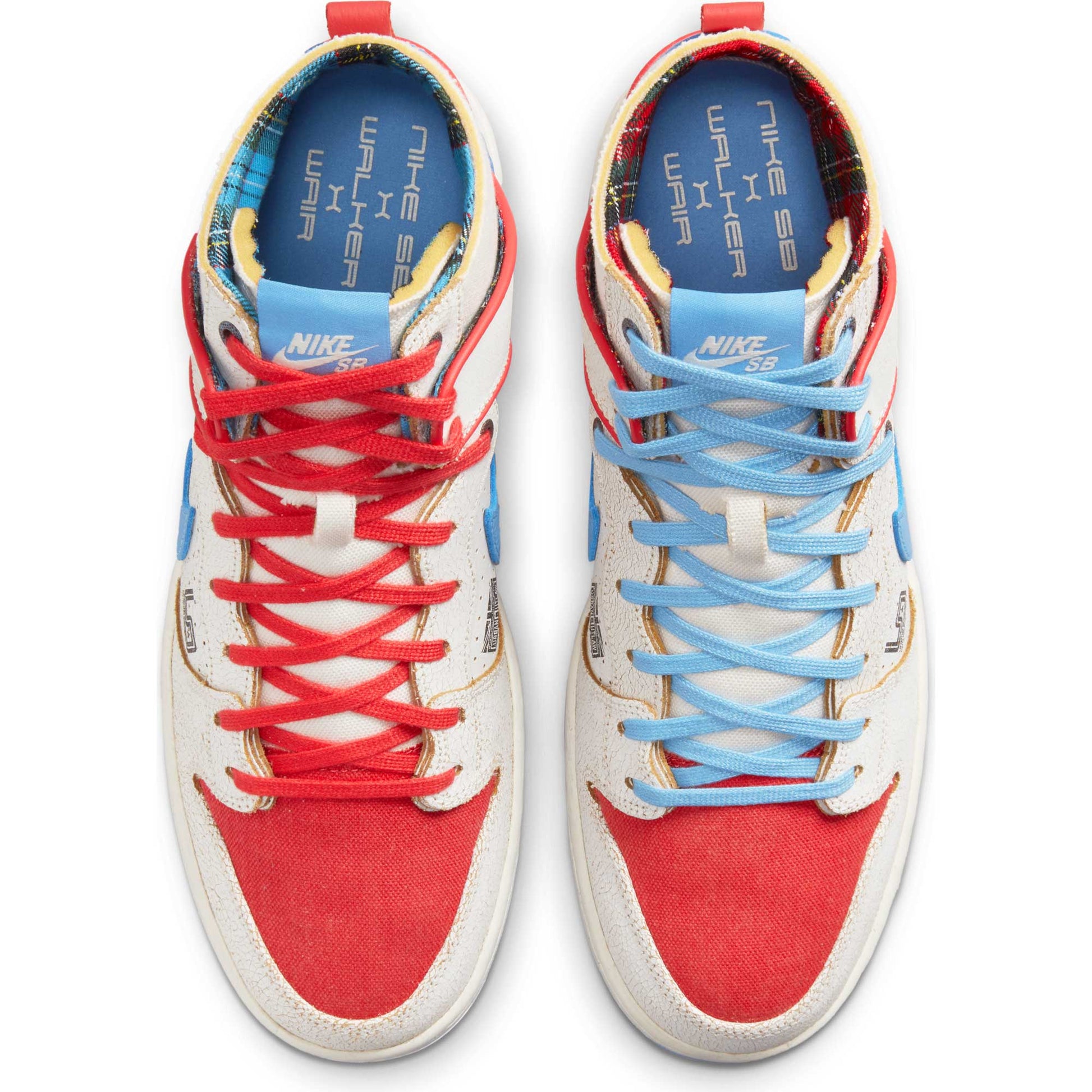 Nike SB Dunk High Pro Decon Magnus Walker, sail/blue beyond - track red - Tiki Room Skateboards - 7