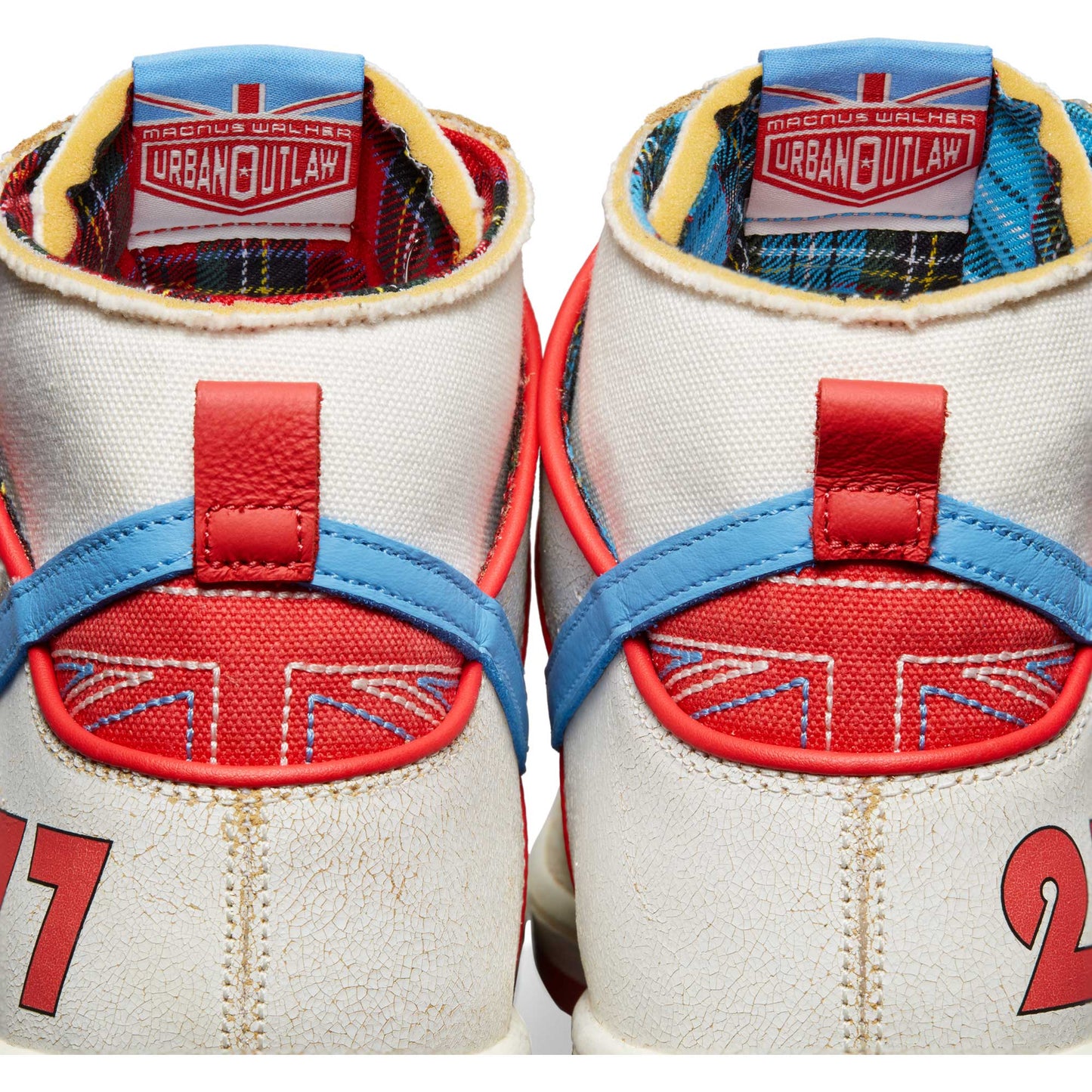 Nike SB Dunk High Pro Decon Magnus Walker, sail/blue beyond - track red - Tiki Room Skateboards - 14
