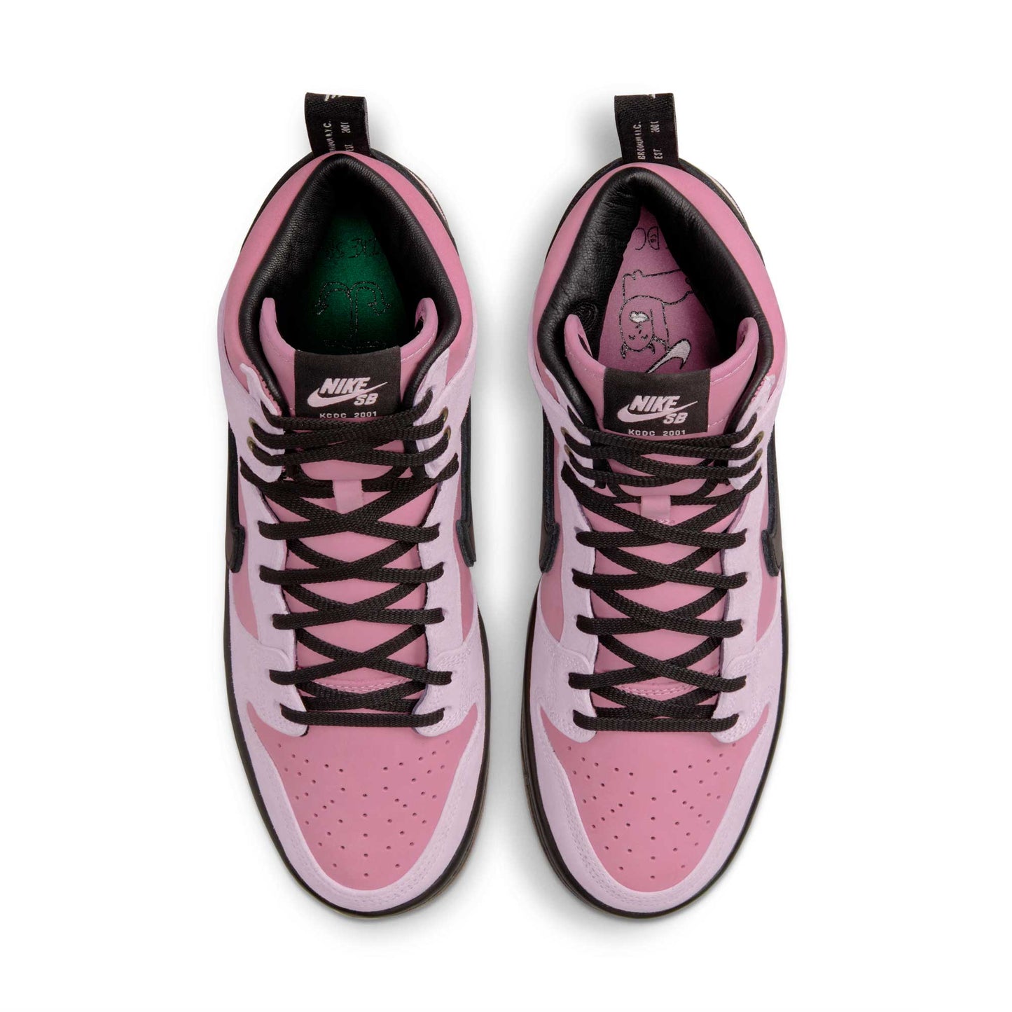 Nike SB Dunk High Pro, elemental pink/black - Tiki Room Skateboards - 3