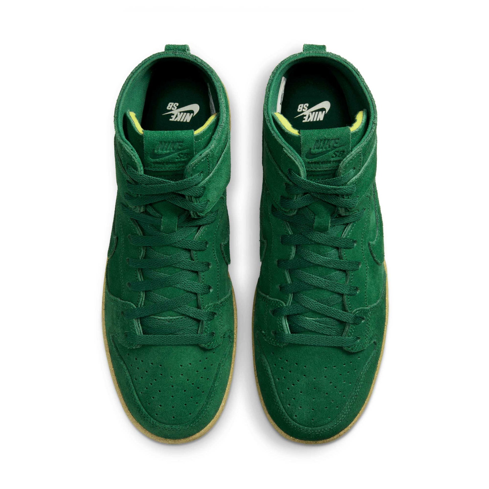 Nike SB Dunk High Pro, gorge green/gorge green - black - Tiki Room Skateboards - 3