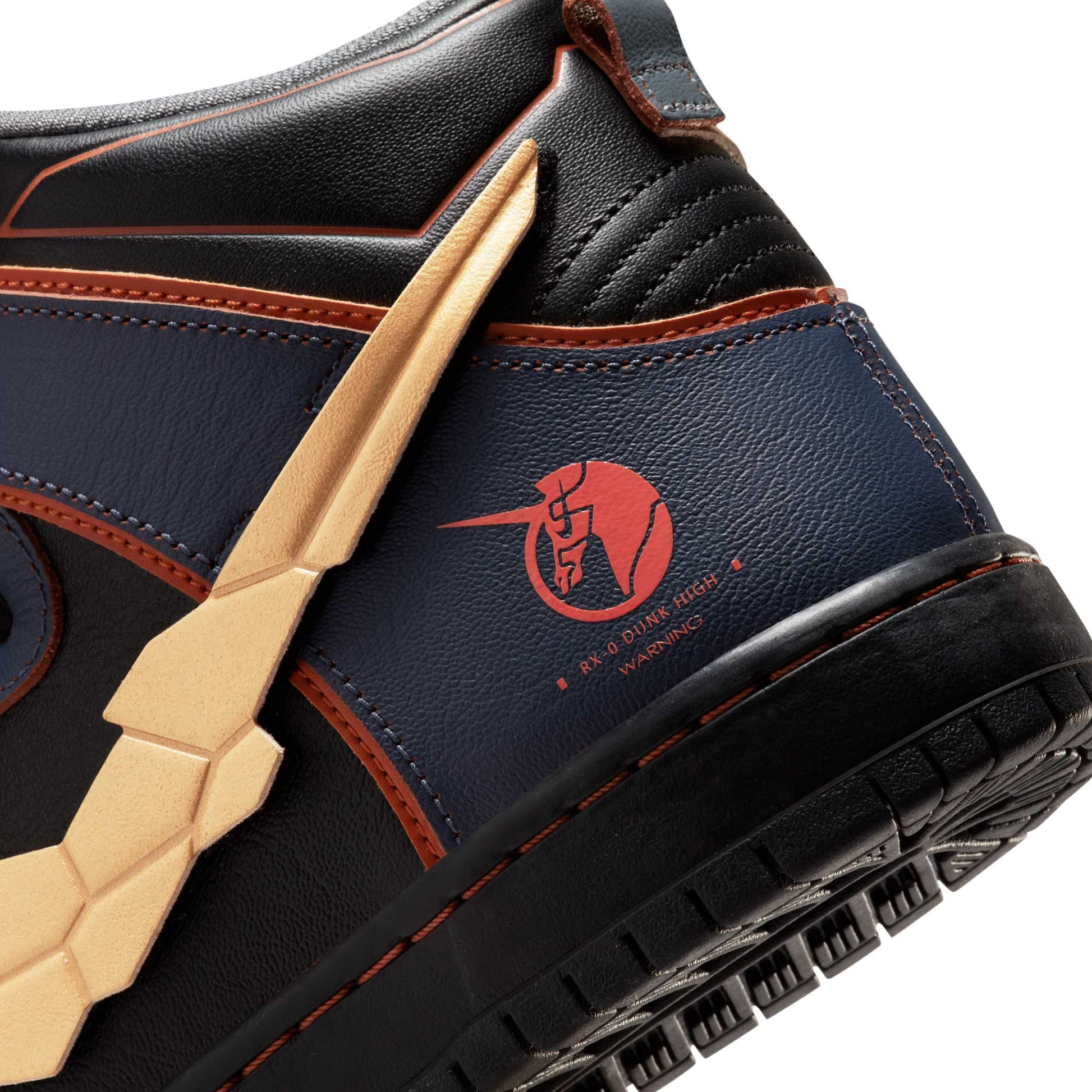 Nike SB Dunk High Pro Gundam Banshee, thunder blue/metallic gold - Tiki Room Skateboards - 11