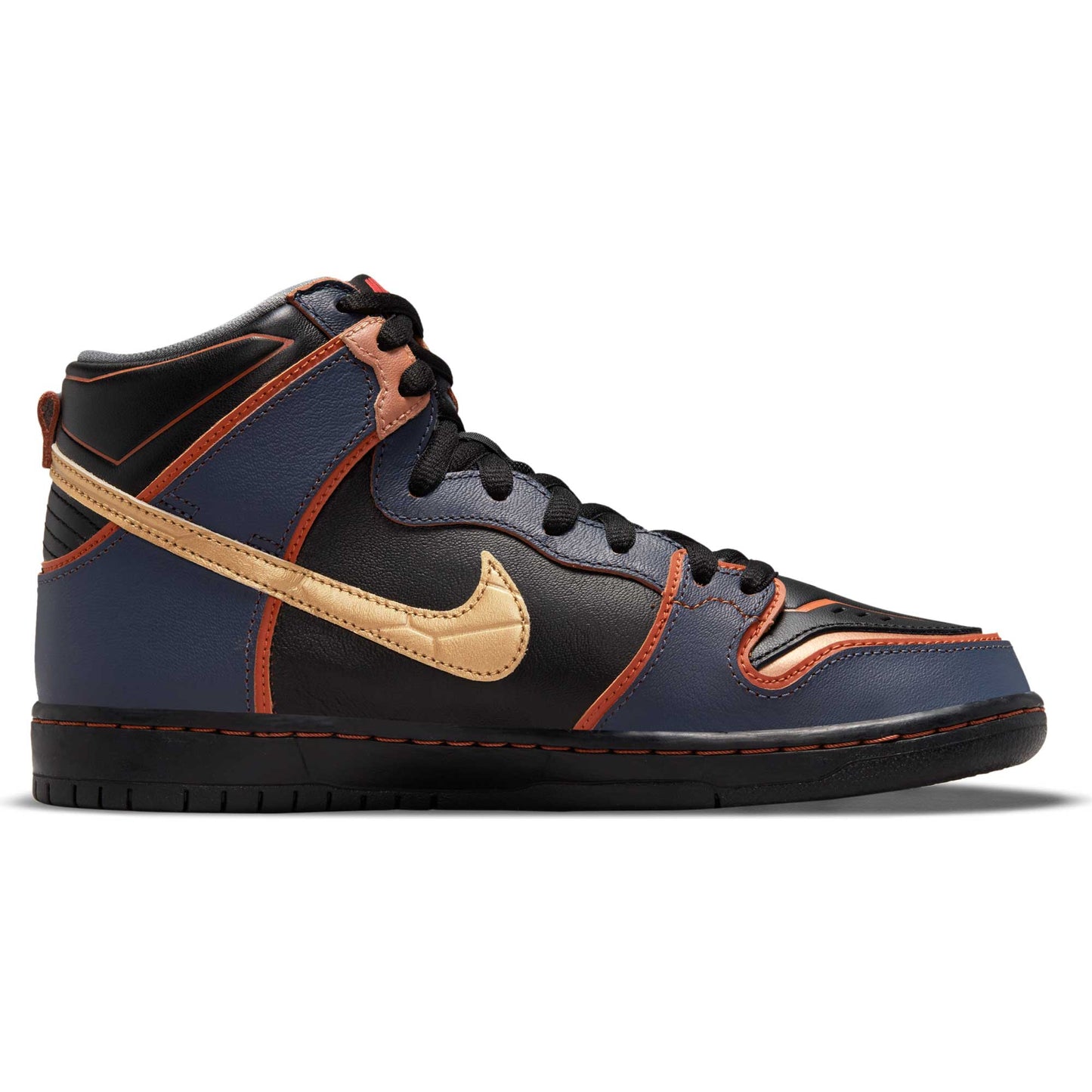 Nike SB Dunk High Pro Gundam Banshee, thunder blue/metallic gold - Tiki Room Skateboards - 8