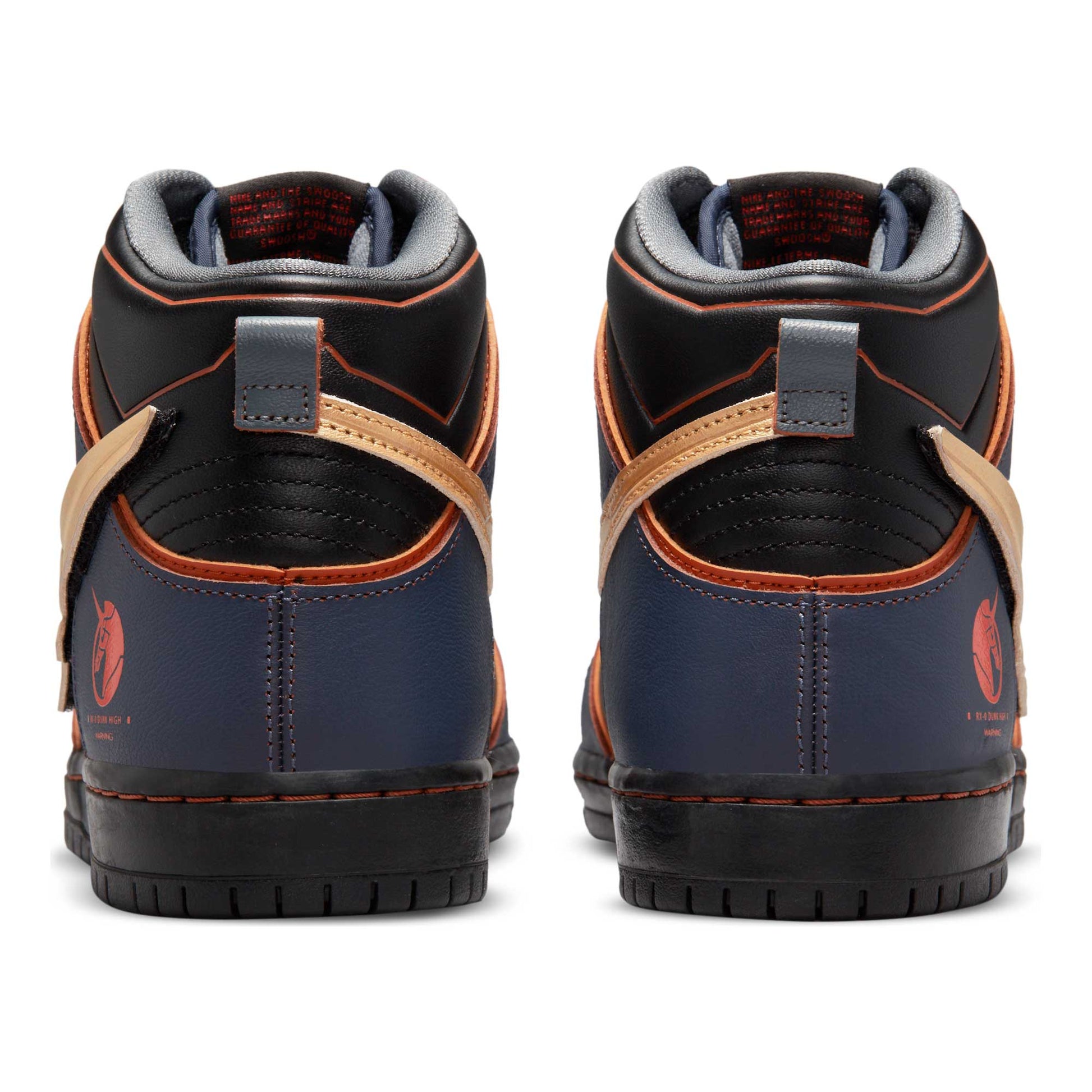 Nike SB Dunk High Pro Gundam Banshee, thunder blue/metallic gold - Tiki Room Skateboards - 3