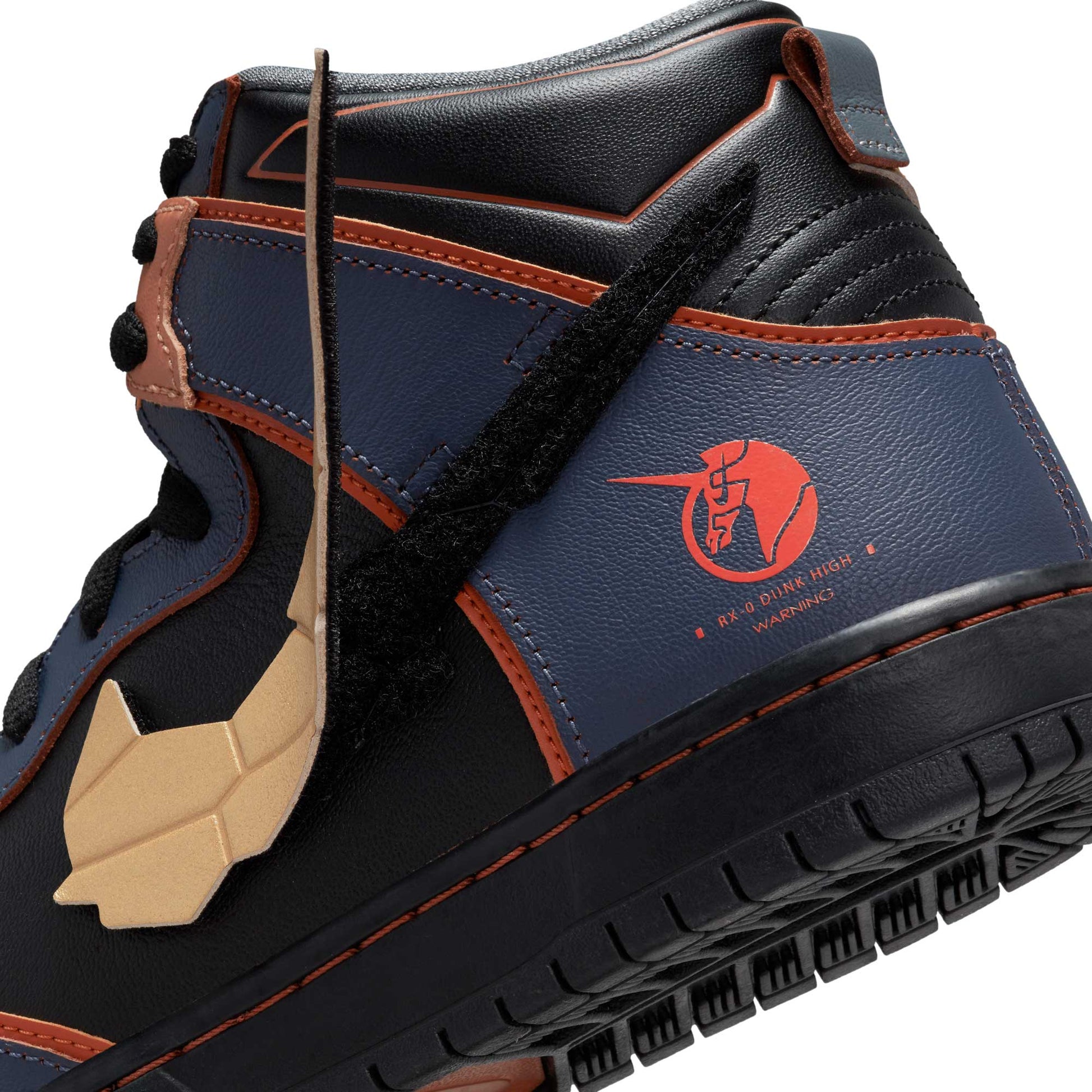 Nike SB Dunk High Pro Gundam Banshee, thunder blue/metallic gold - Tiki Room Skateboards - 12