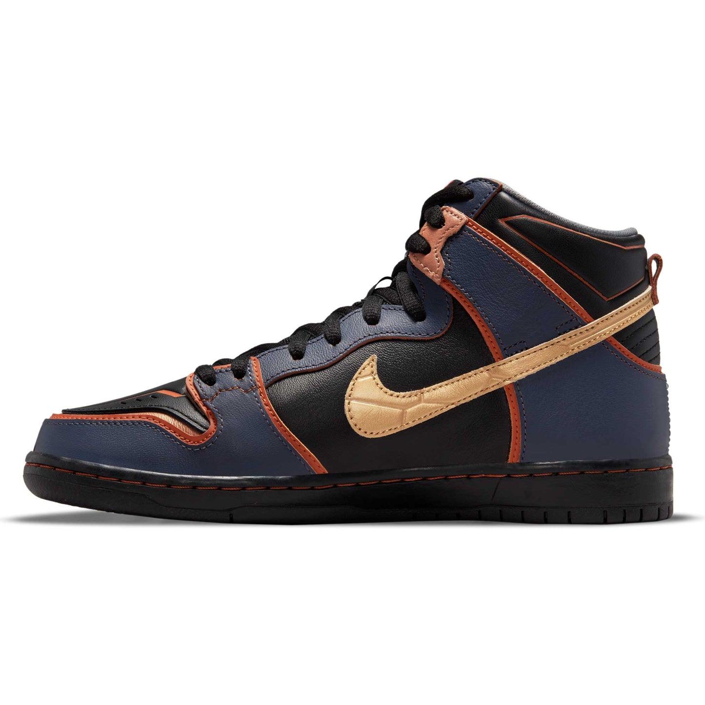 Nike SB Dunk High Pro Gundam Banshee, thunder blue/metallic gold - Tiki Room Skateboards - 7