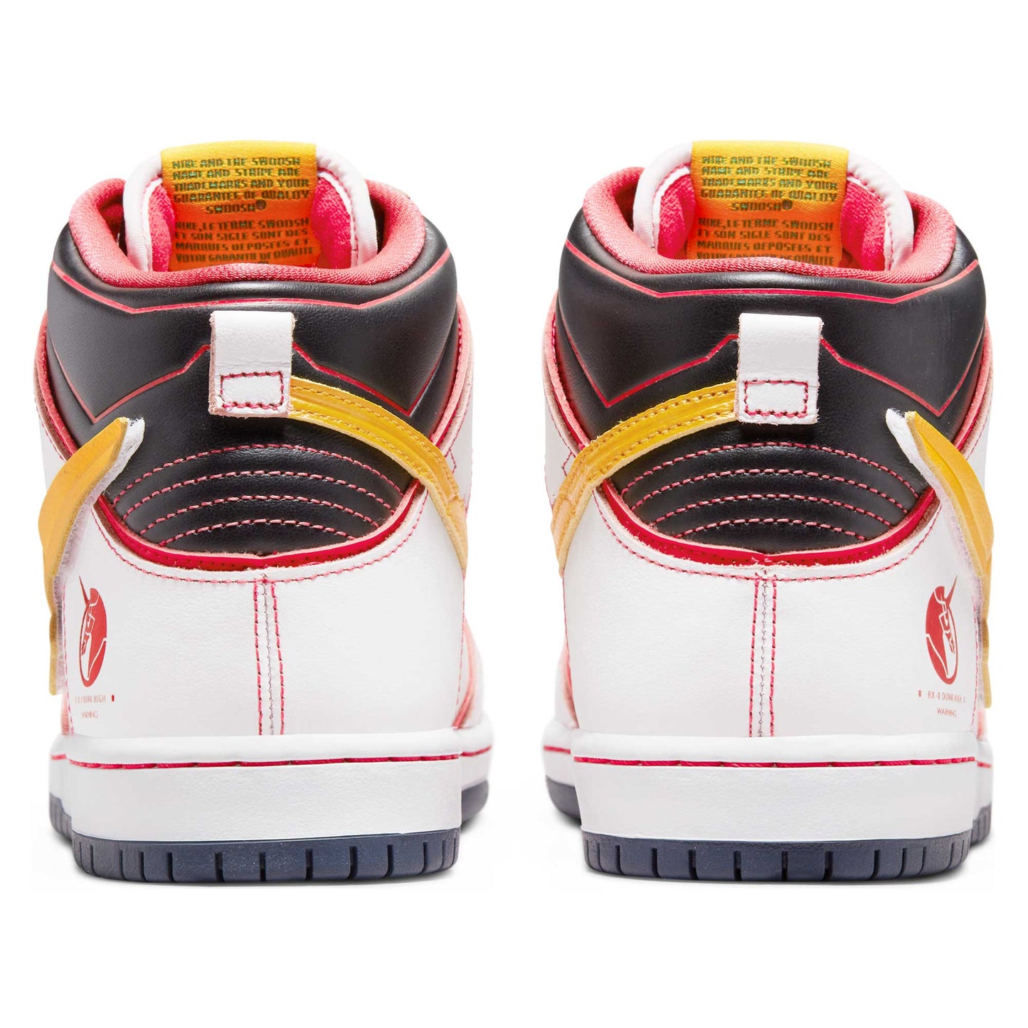 Nike SB Dunk High Pro Gundam Unicorn, white/amarillo - Tiki Room Skateboards - 3