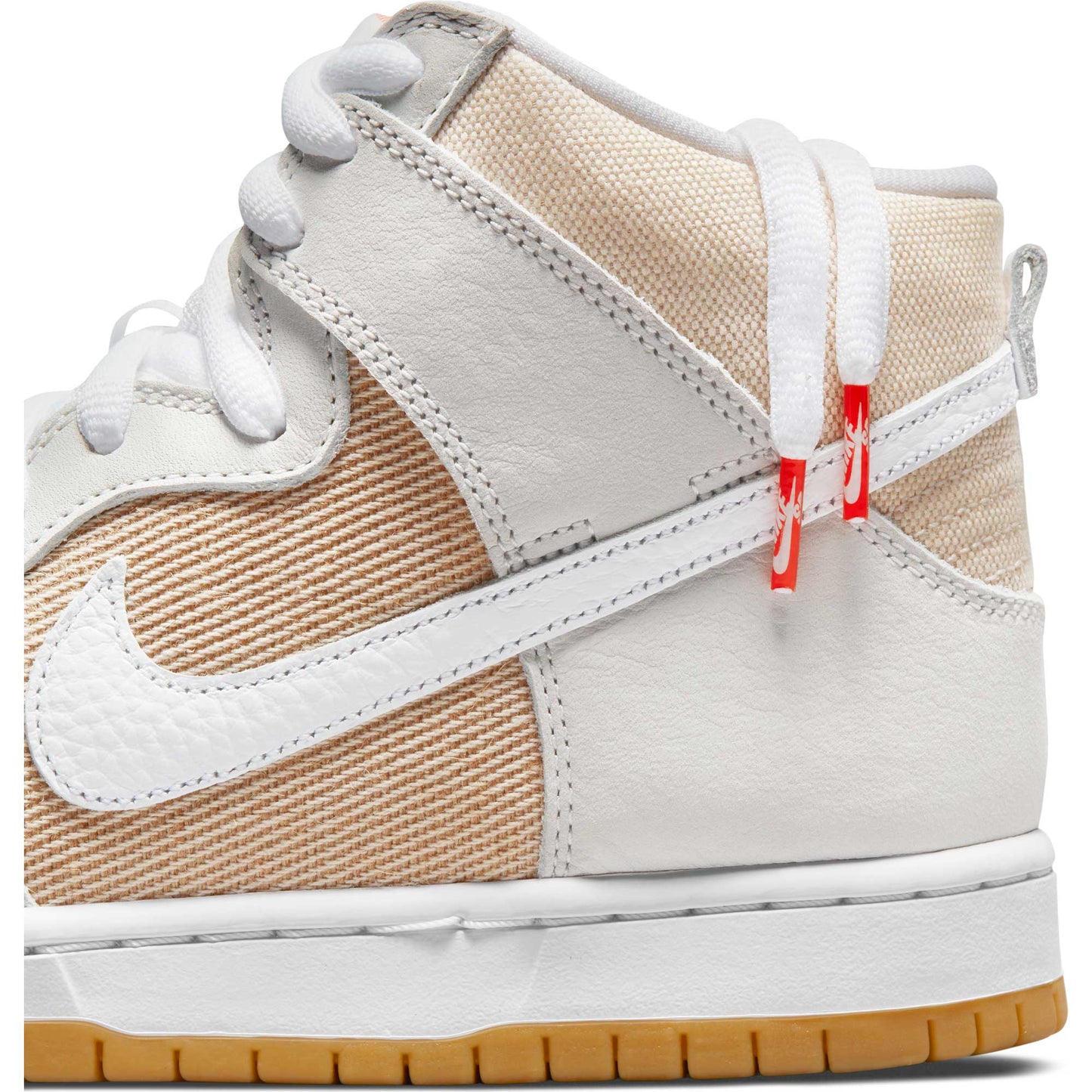 Nike SB Dunk High Pro, natural/white - natural - natural - Tiki Room Skateboards - 2