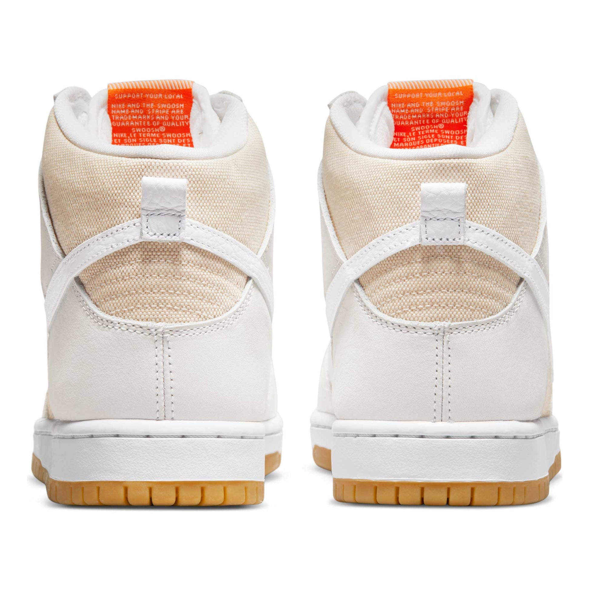 Nike SB Dunk High Pro, natural/white - natural - natural - Tiki Room Skateboards - 3