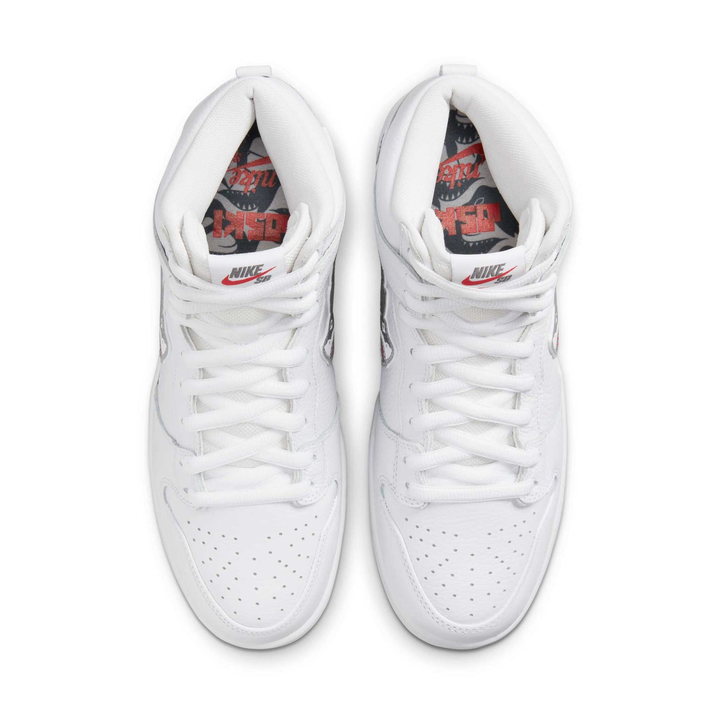 Nike SB Dunk High Pro Oski, white/cool grey - white - white - Tiki Room Skateboards - 3