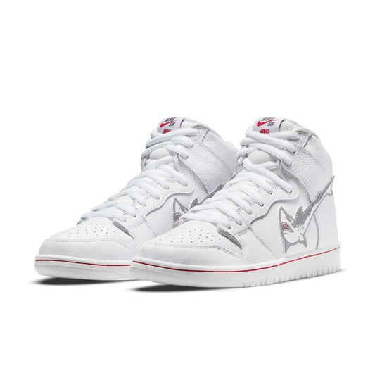 Nike SB Dunk High Pro Oski, white/cool grey - white - white - Tiki Room Skateboards - 1