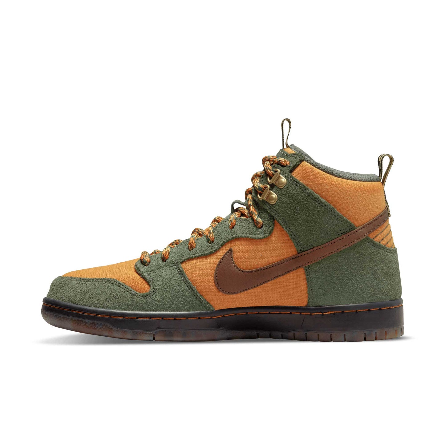 Nike SB Dunk High Pro Pass~Port Workboot, carbon green/cider - wheat gold - Tiki Room Skateboards - 8