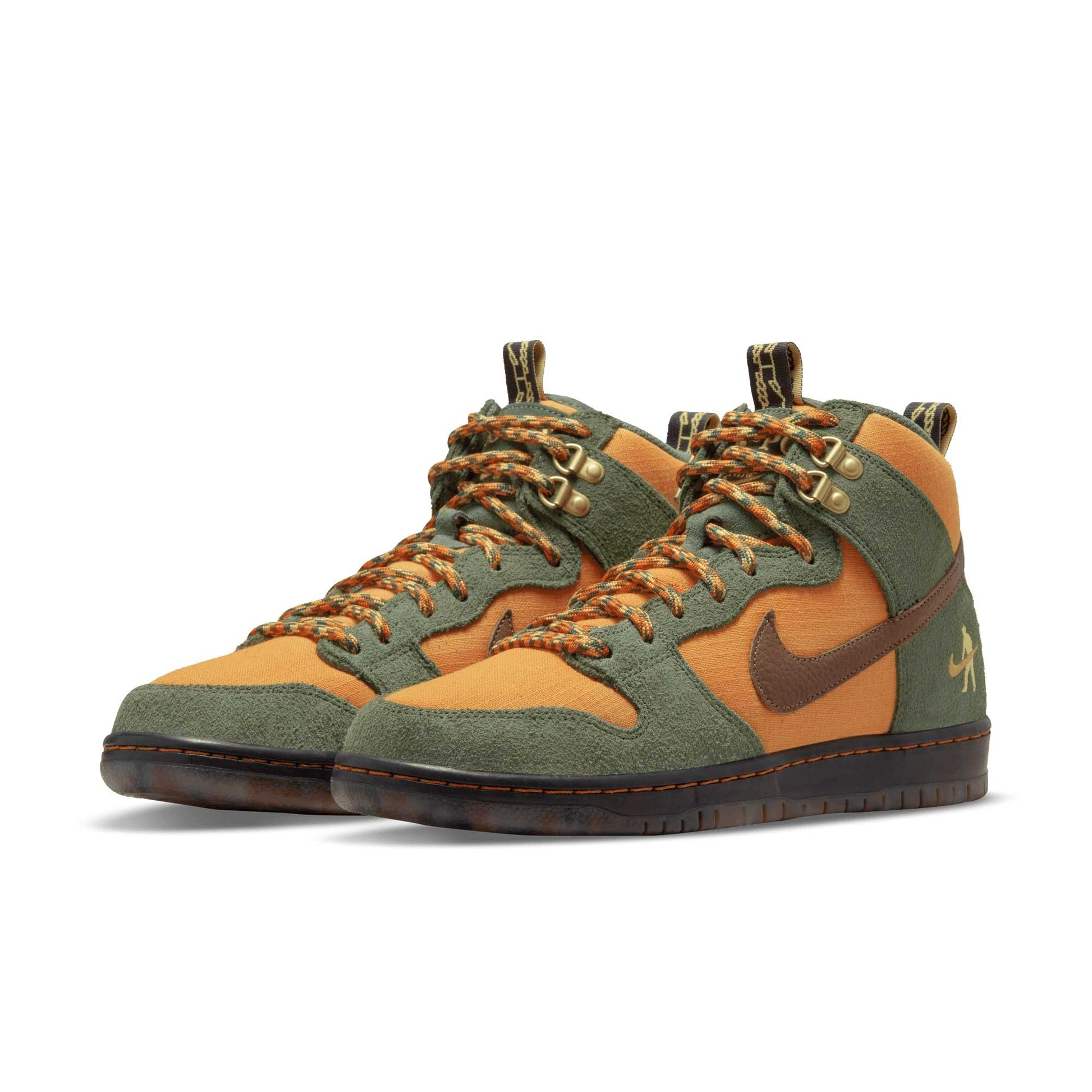 Nike SB Dunk High Pro Pass~Port Workboot, carbon green/cider - wheat gold - Tiki Room Skateboards - 2