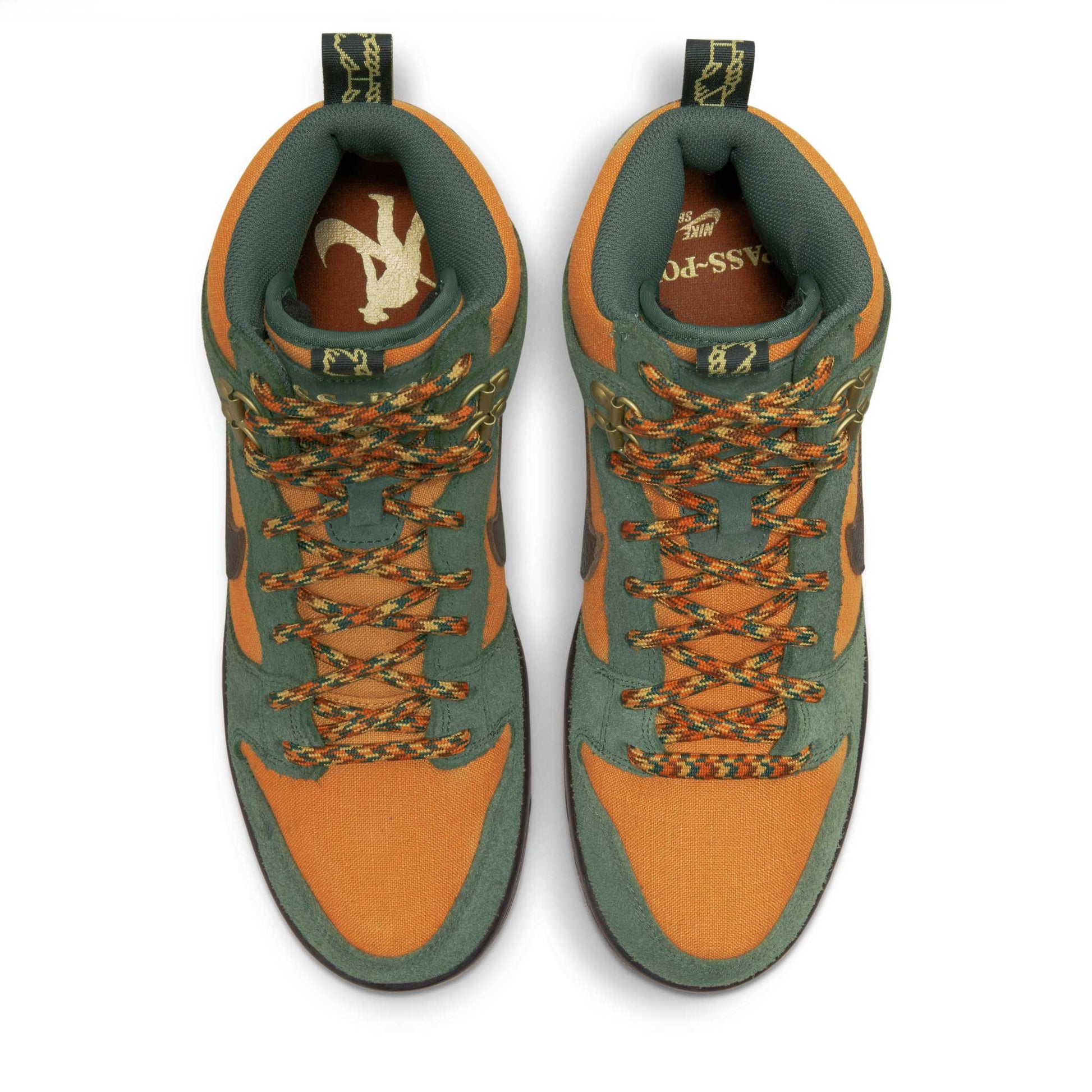 Nike SB Dunk High Pro Pass~Port Workboot, carbon green/cider - wheat gold - Tiki Room Skateboards - 4
