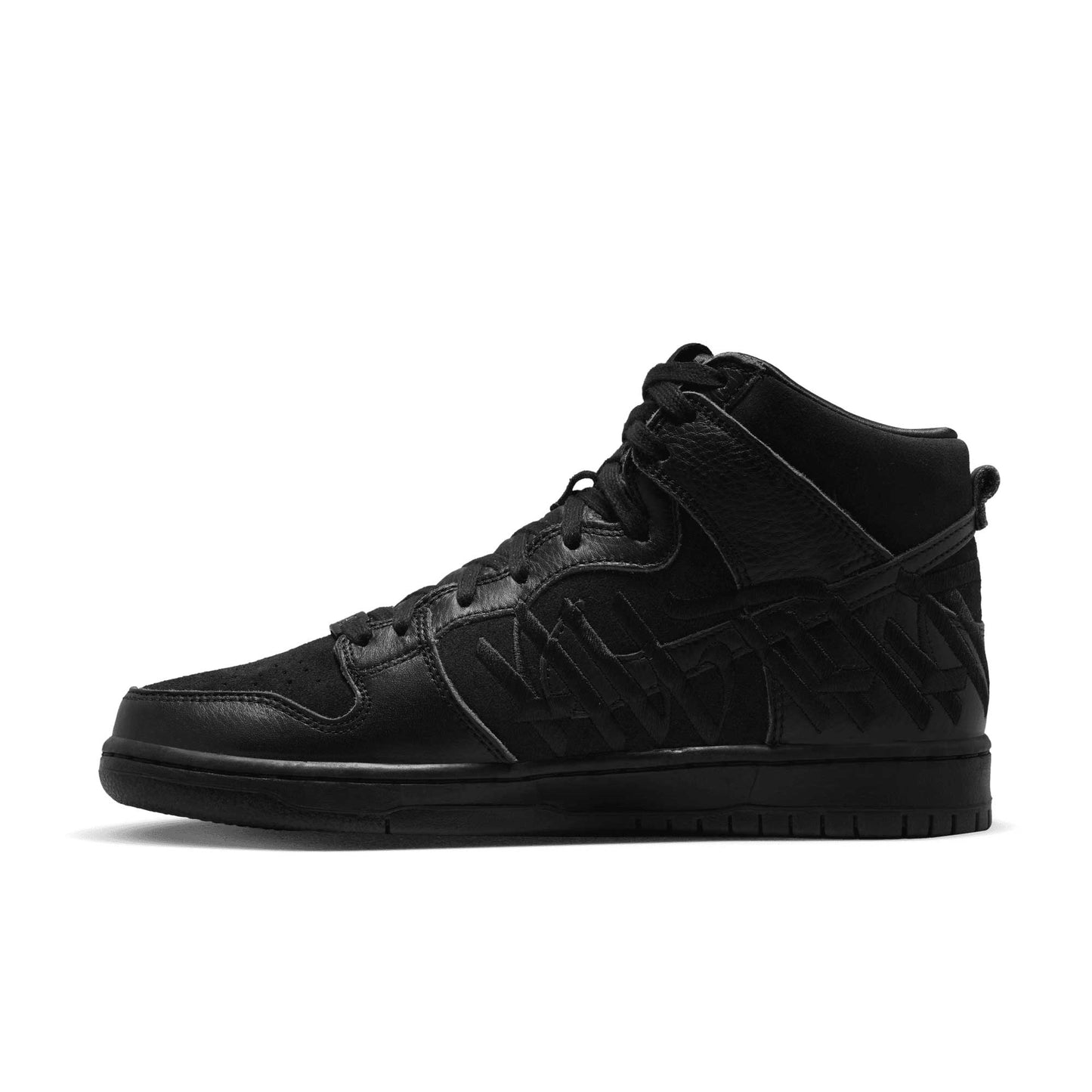 Nike SB Dunk High Pro QS Faust, black/black - metallic gold - Tiki Room Skateboards - 7