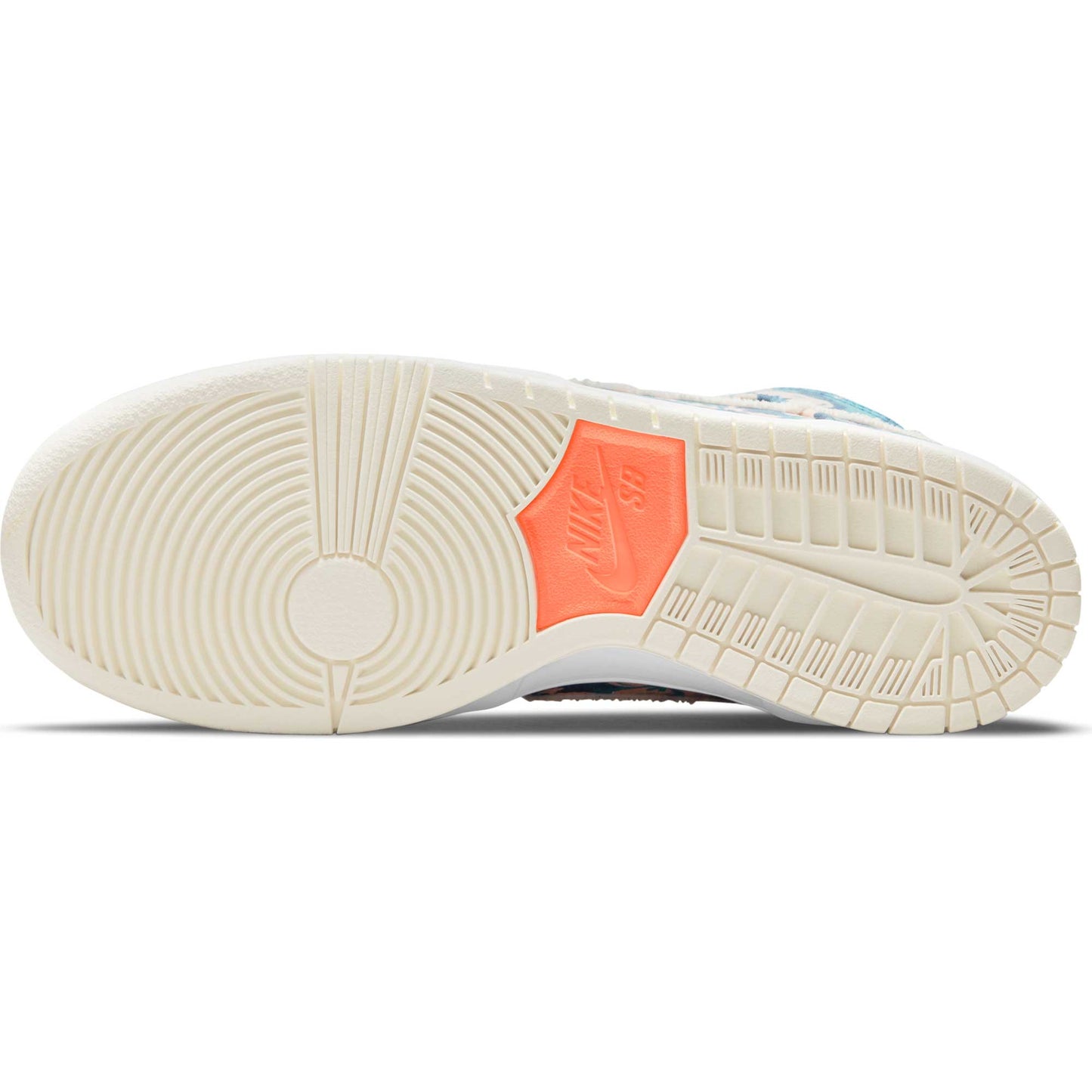 Nike SB Dunk High Pro QS Hawaii, aquamarine/light cream - total orange - Tiki Room Skateboards - 12