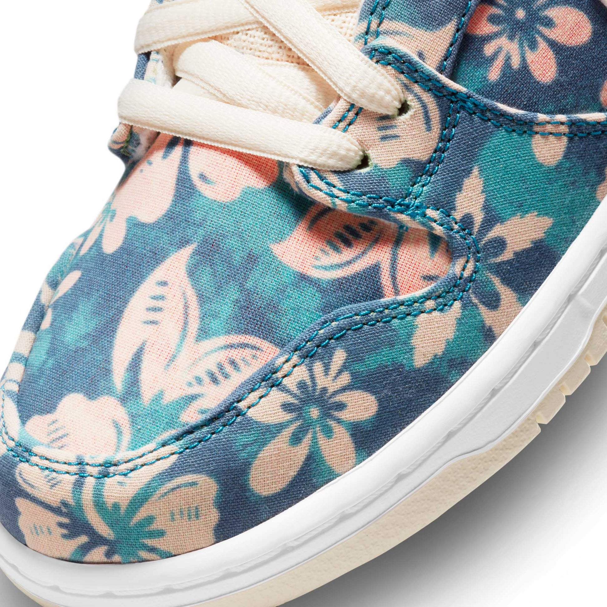 Nike SB Dunk High Pro QS Hawaii, aquamarine/light cream - total orange - Tiki Room Skateboards - 3