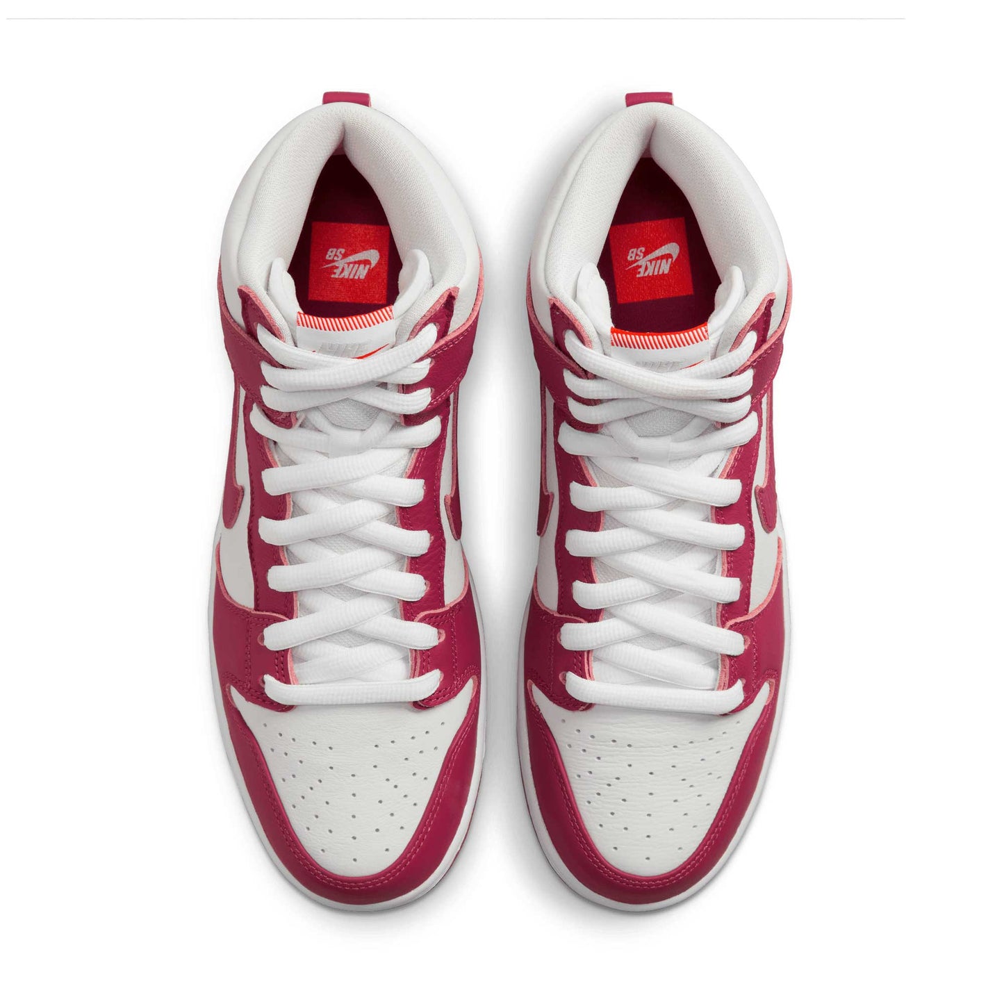 Nike SB Dunk High Pro, sweet beet/sweet beet - white - sweet beet - Tiki Room Skateboards - 3