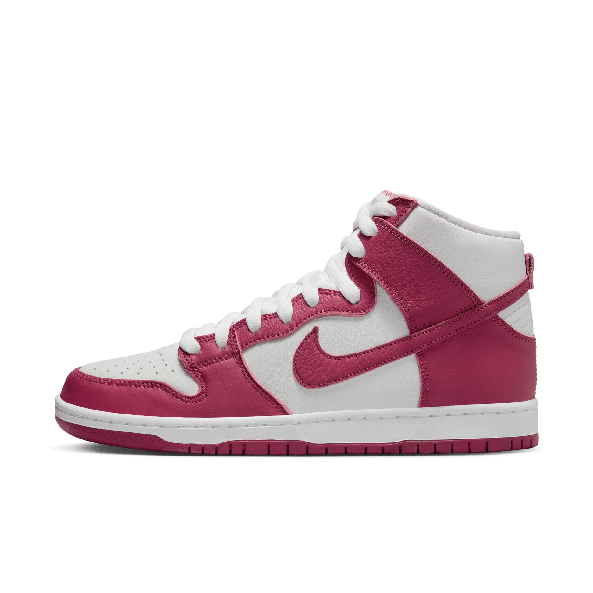 Nike SB Dunk High Pro, sweet beet/sweet beet - white - sweet beet - Tiki Room Skateboards - 5