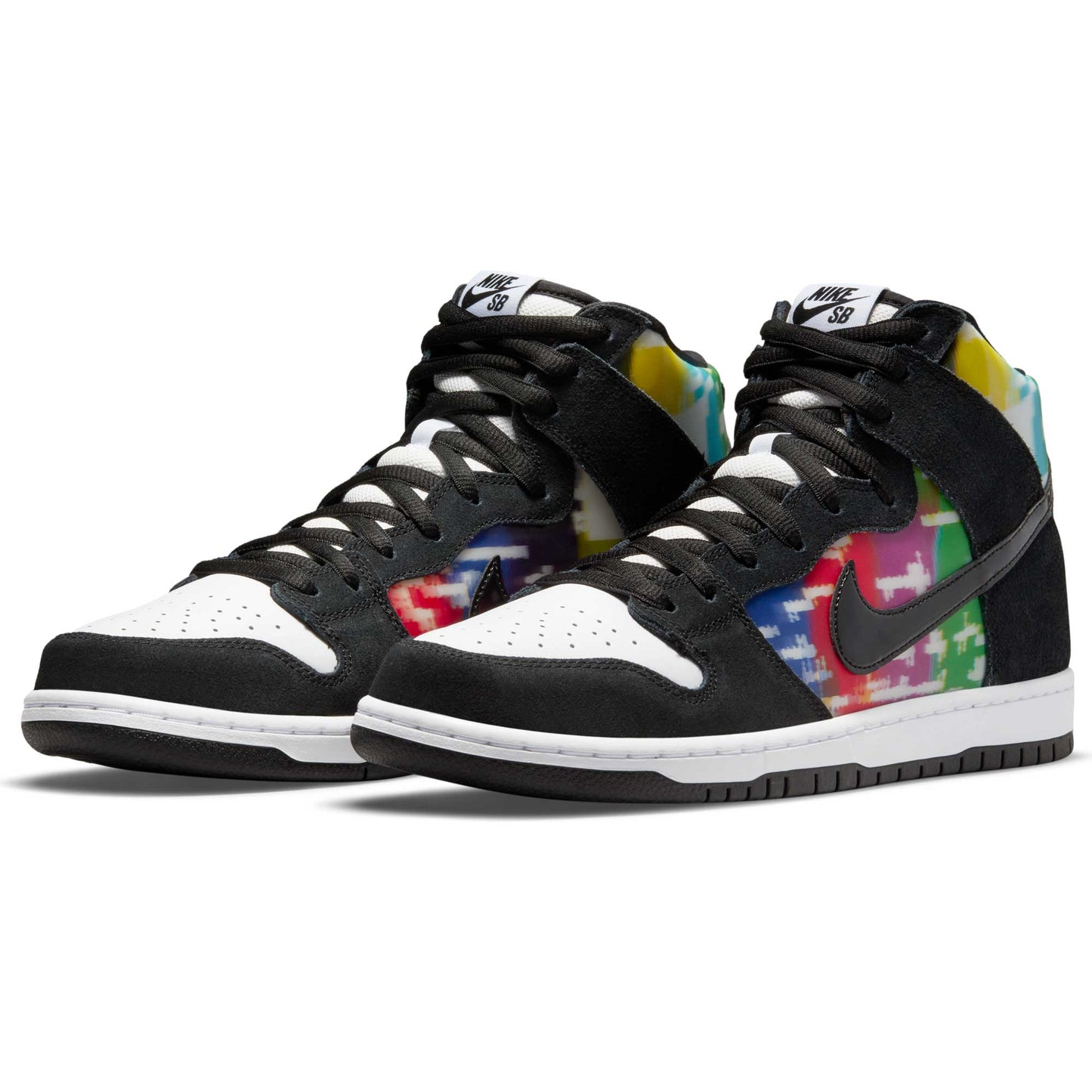 Nike SB Dunk High Pro TV, white/black - infrared - Tiki Room Skateboards - 2