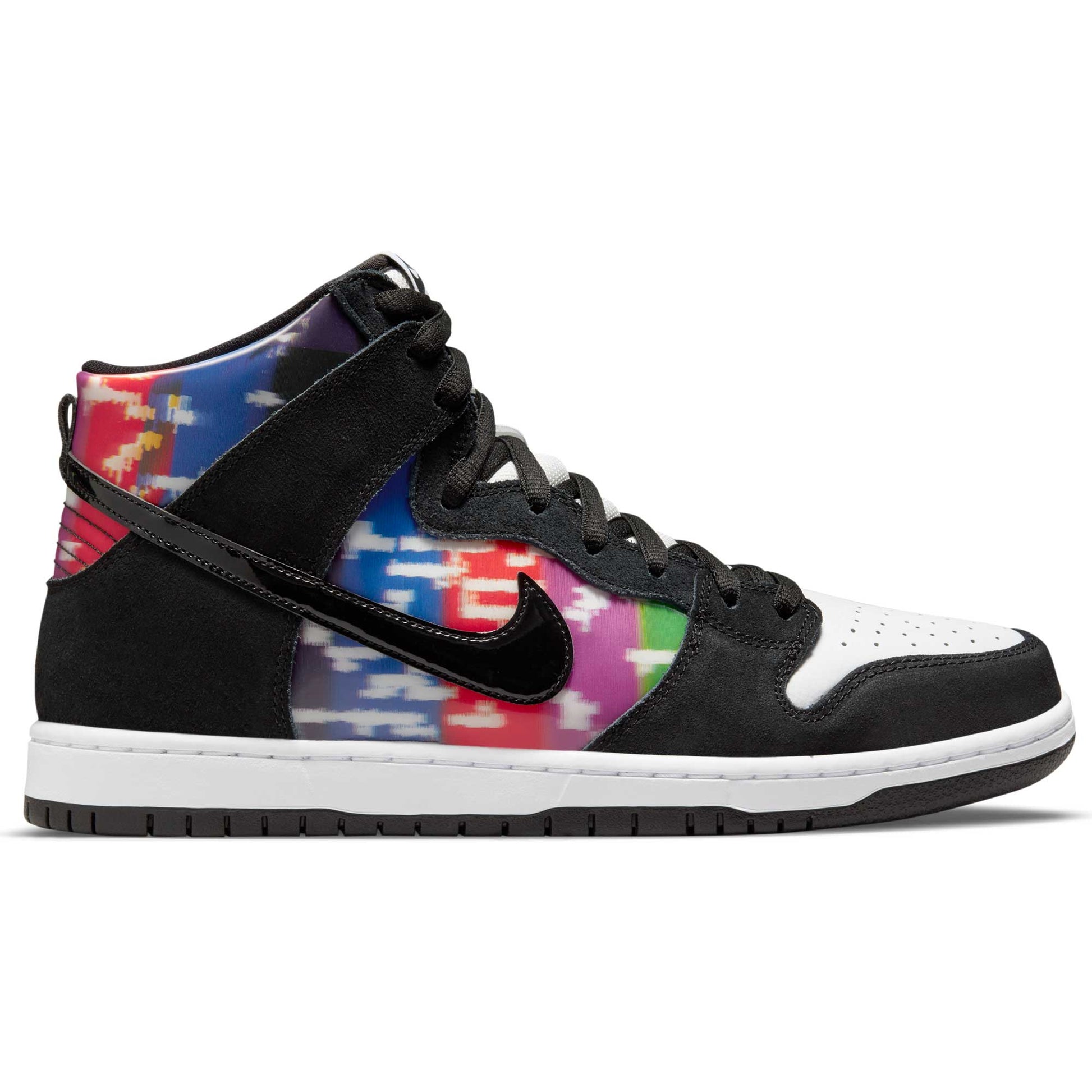 Nike SB Dunk High Pro TV, white/black - infrared - Tiki Room Skateboards - 11