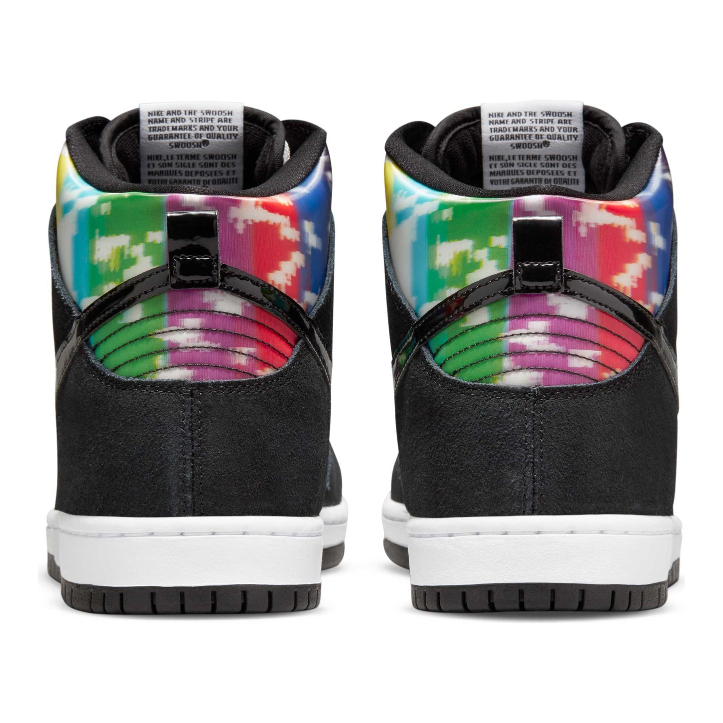 Nike SB Dunk High Pro TV, white/black - infrared - Tiki Room Skateboards - 12