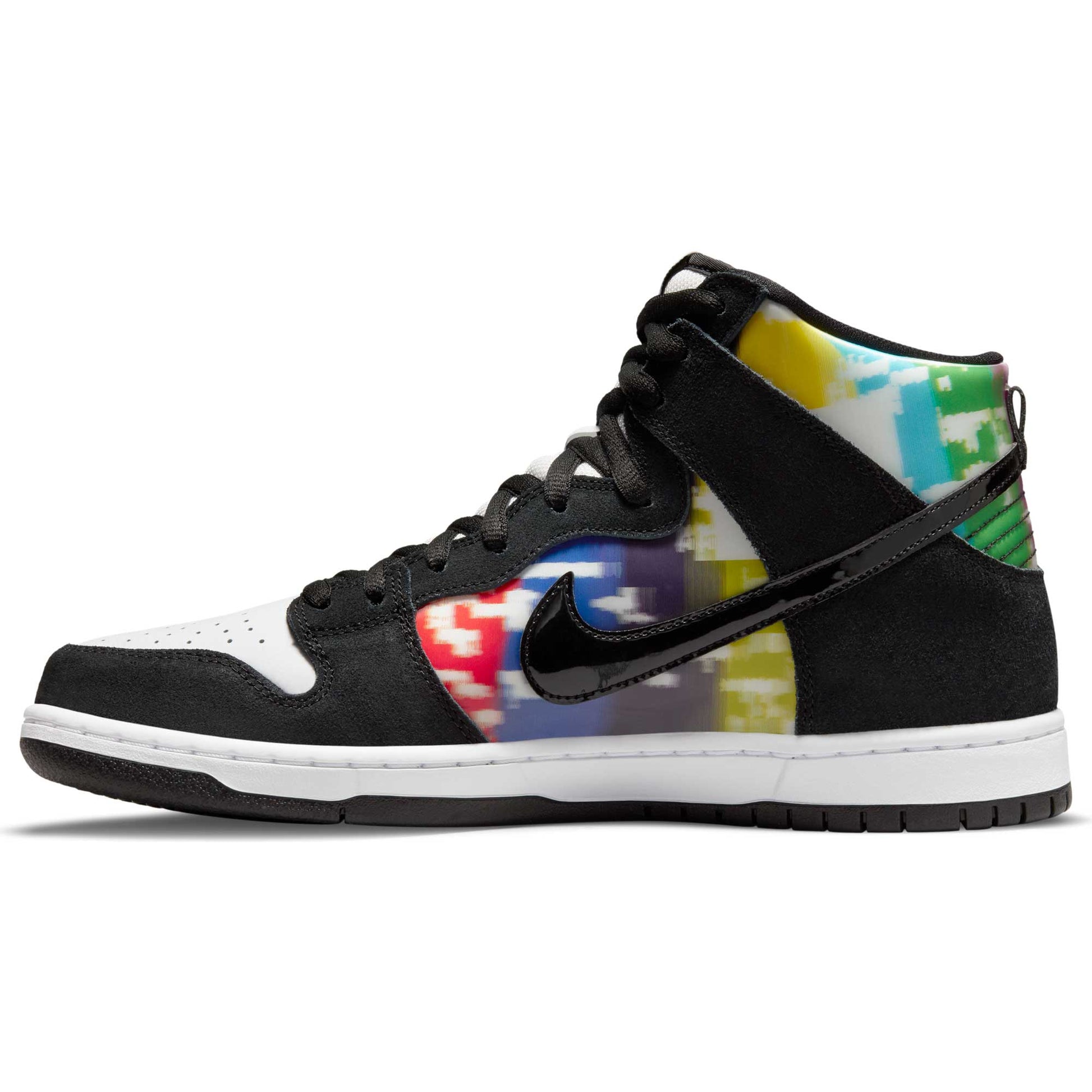 Nike SB Dunk High Pro TV, white/black - infrared - Tiki Room Skateboards - 9