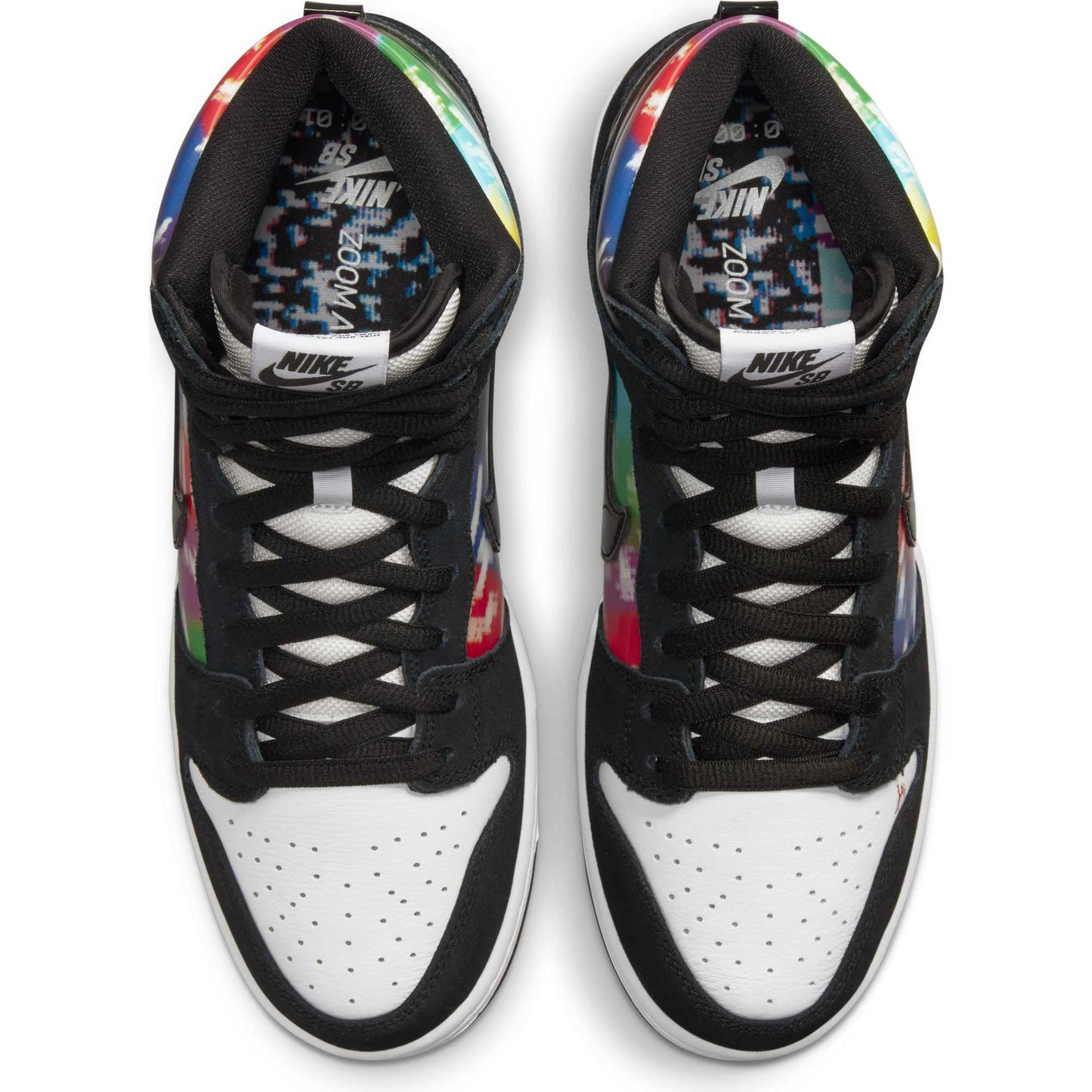 Nike SB Dunk High Pro TV, white/black - infrared - Tiki Room Skateboards - 8