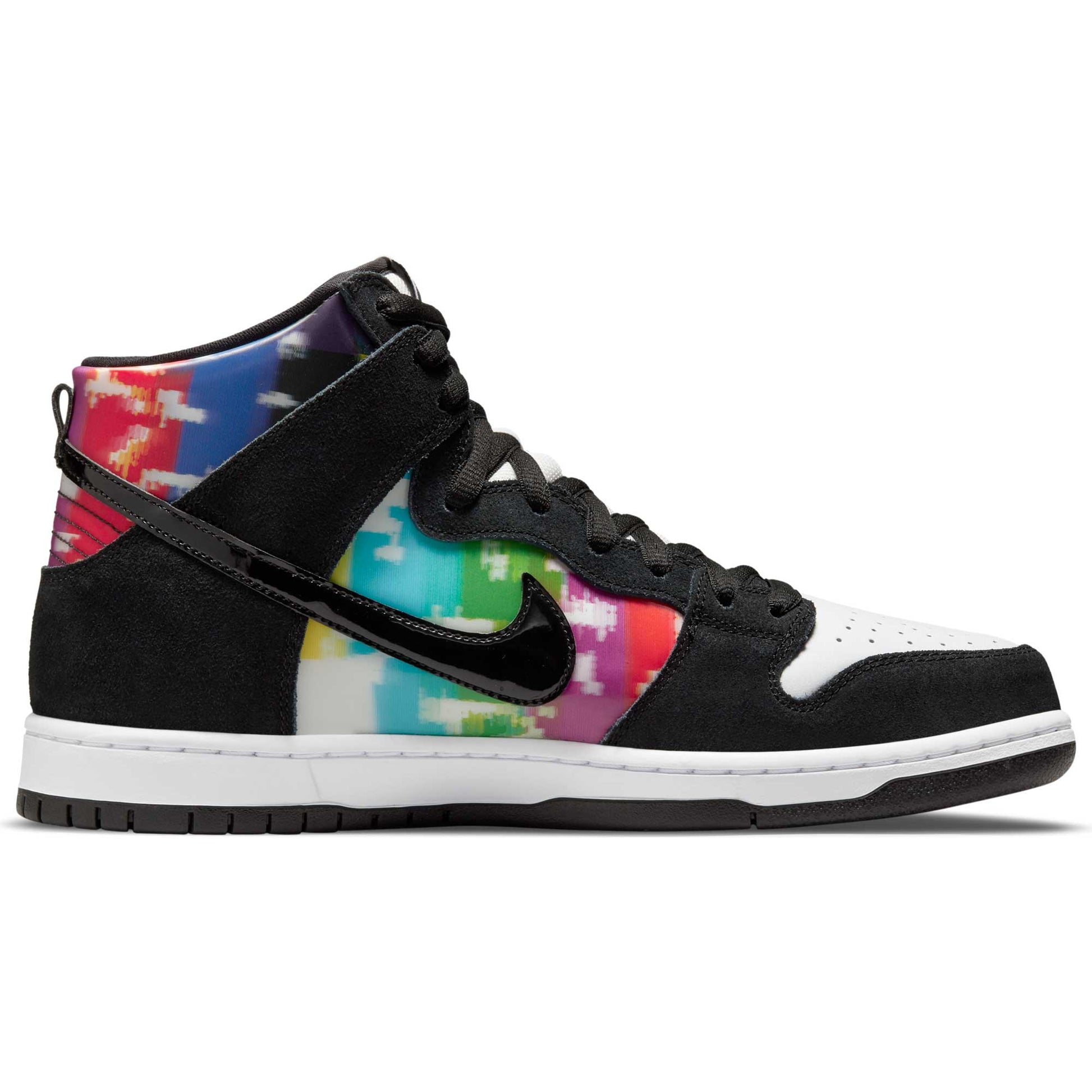 Nike SB Dunk High Pro TV, white/black - infrared - Tiki Room Skateboards - 10