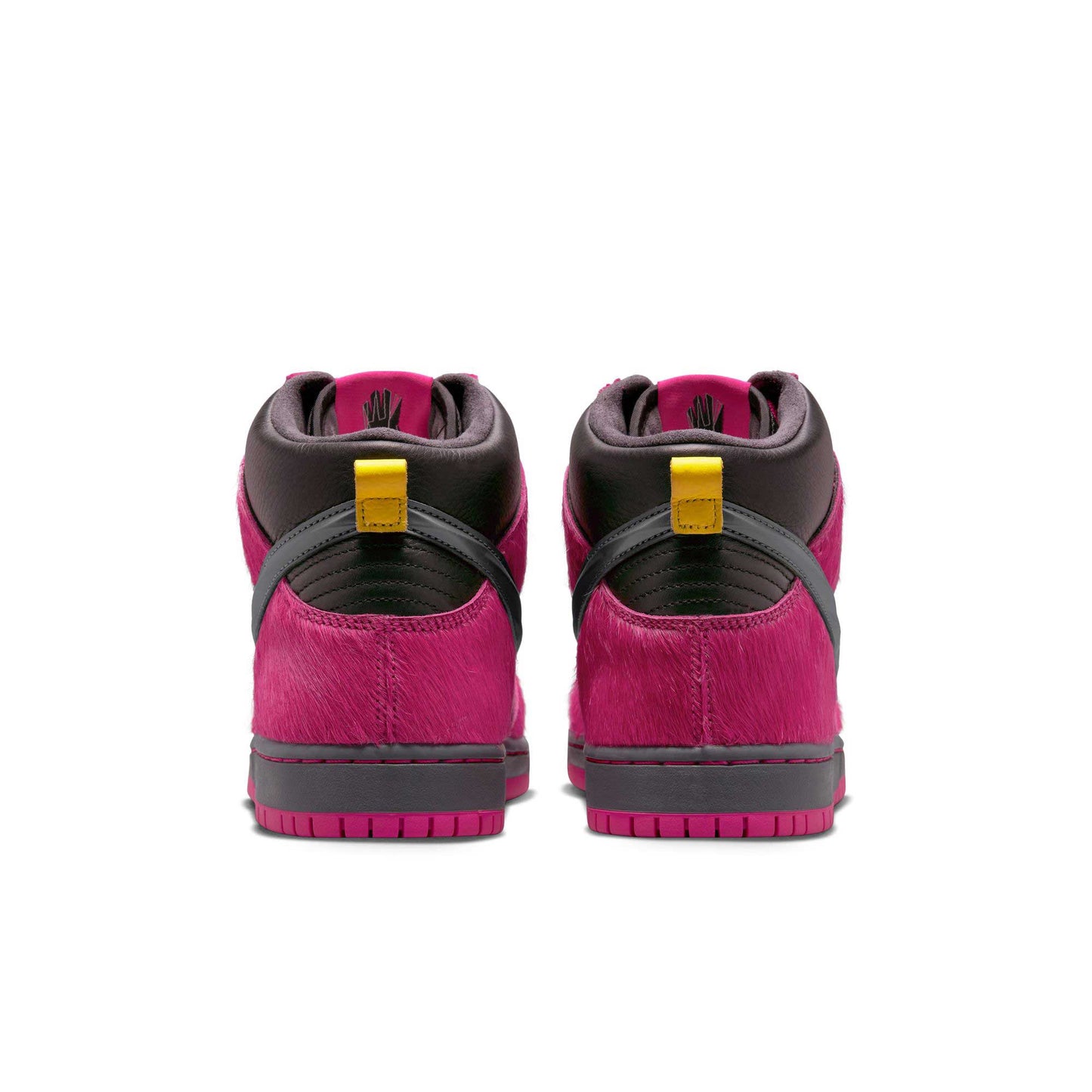 Nike SB Dunk High X Run The Jewels, active pink/black - metallic gold - Tiki Room Skateboards - 2