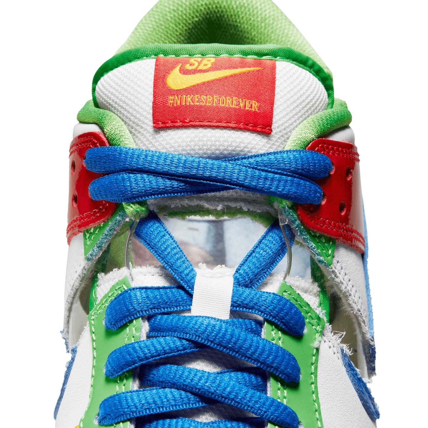 Nike SB Dunk Low OG Ebay, white/hyper royal - mean green - Tiki Room Skateboards - 12