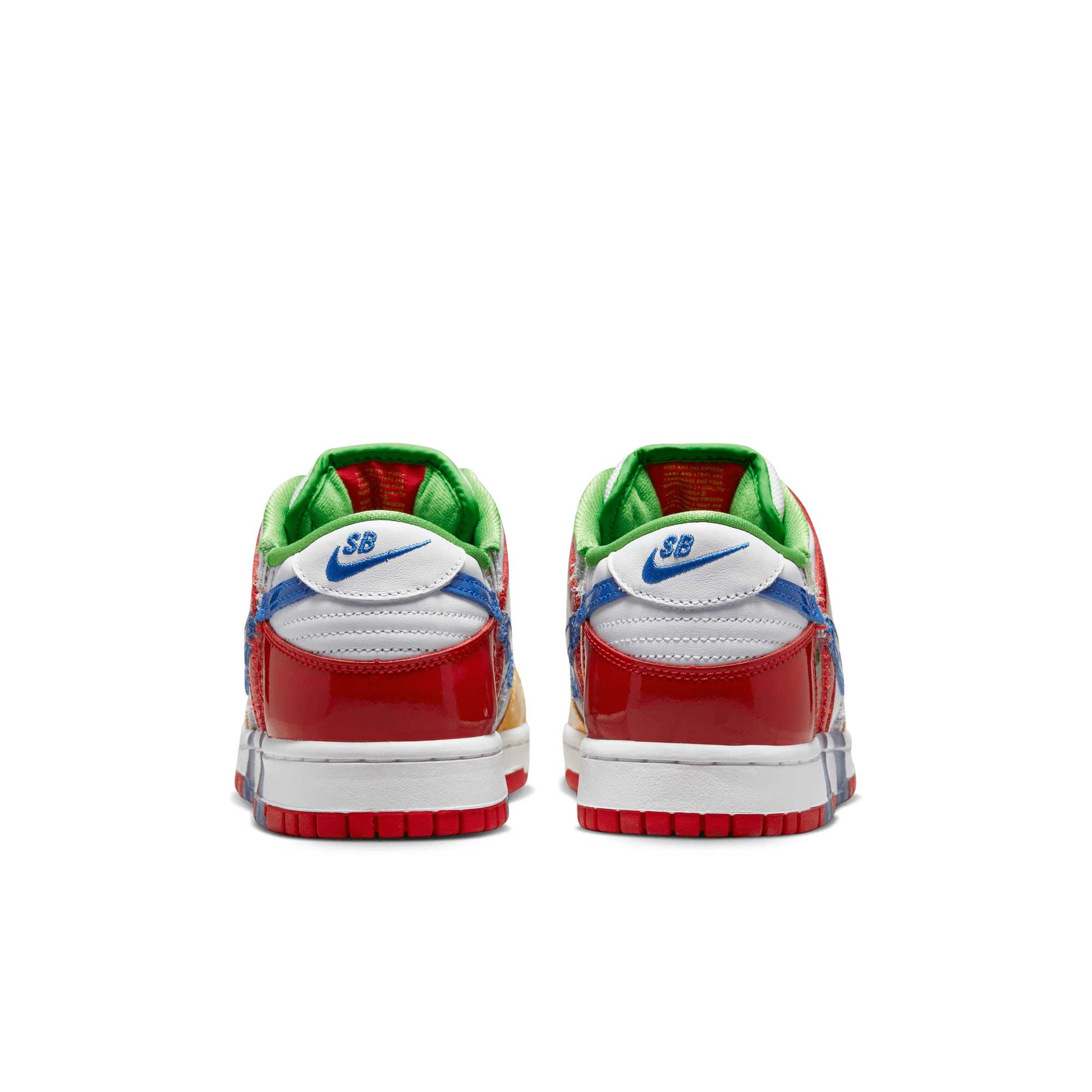 Nike SB Dunk Low OG Ebay, white/hyper royal - mean green - Tiki Room Skateboards - 3