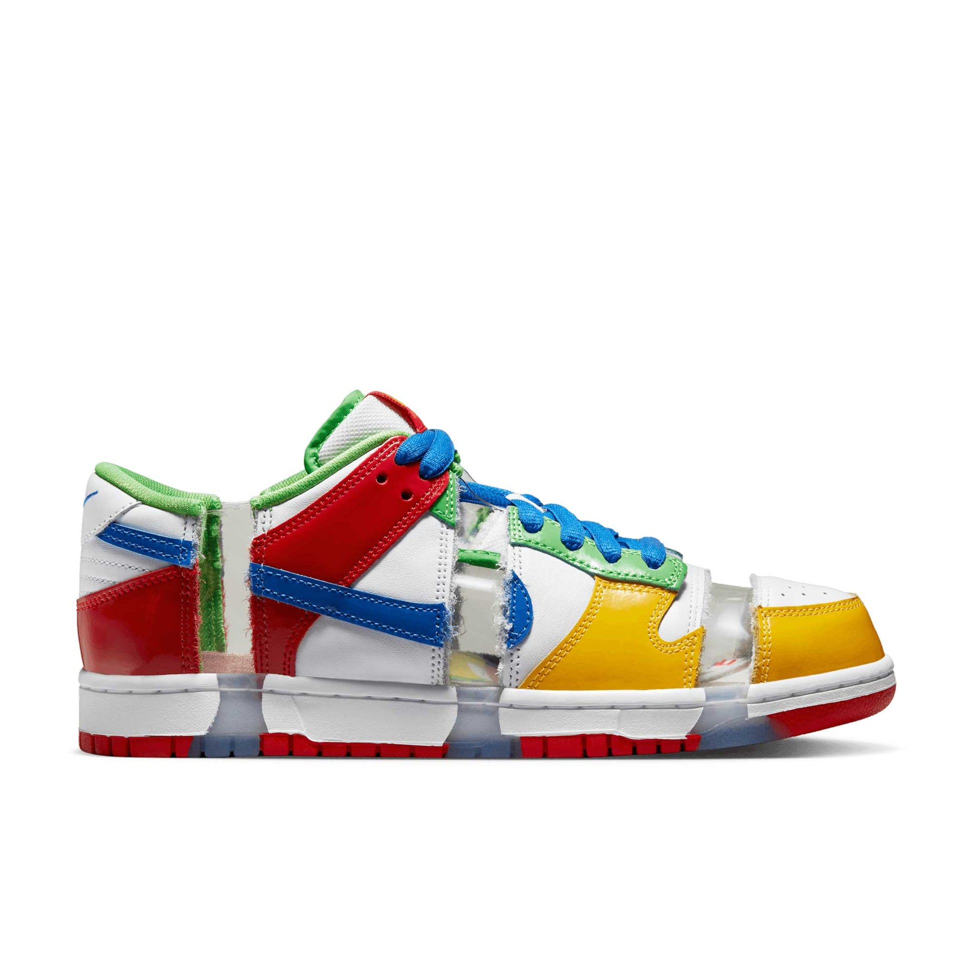 Nike SB Dunk Low OG Ebay, white/hyper royal - mean green - Tiki Room Skateboards - 1