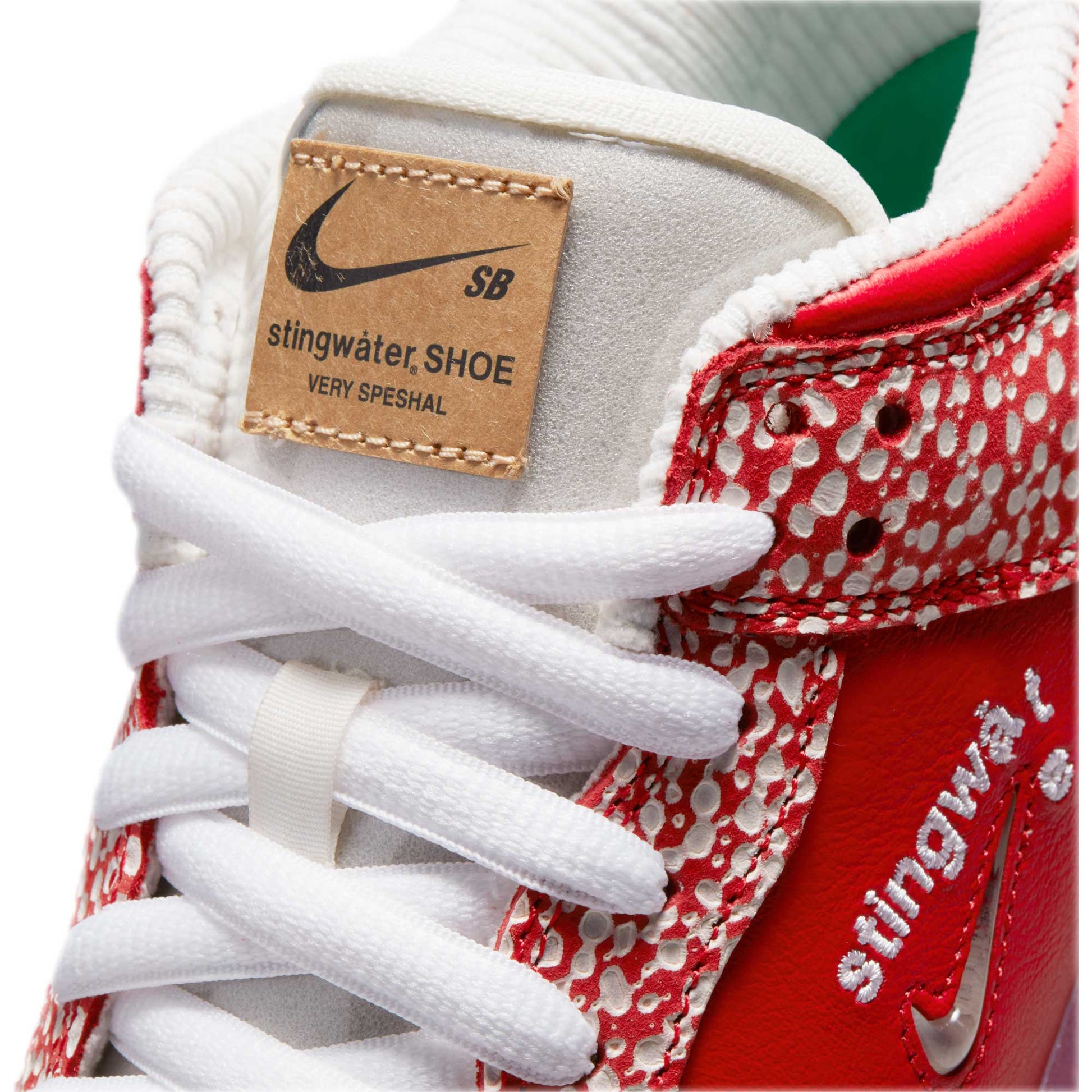 Nike SB Dunk Low OG QS Stingwater, chile red/clear - white - sail - Tiki Room Skateboards - 14