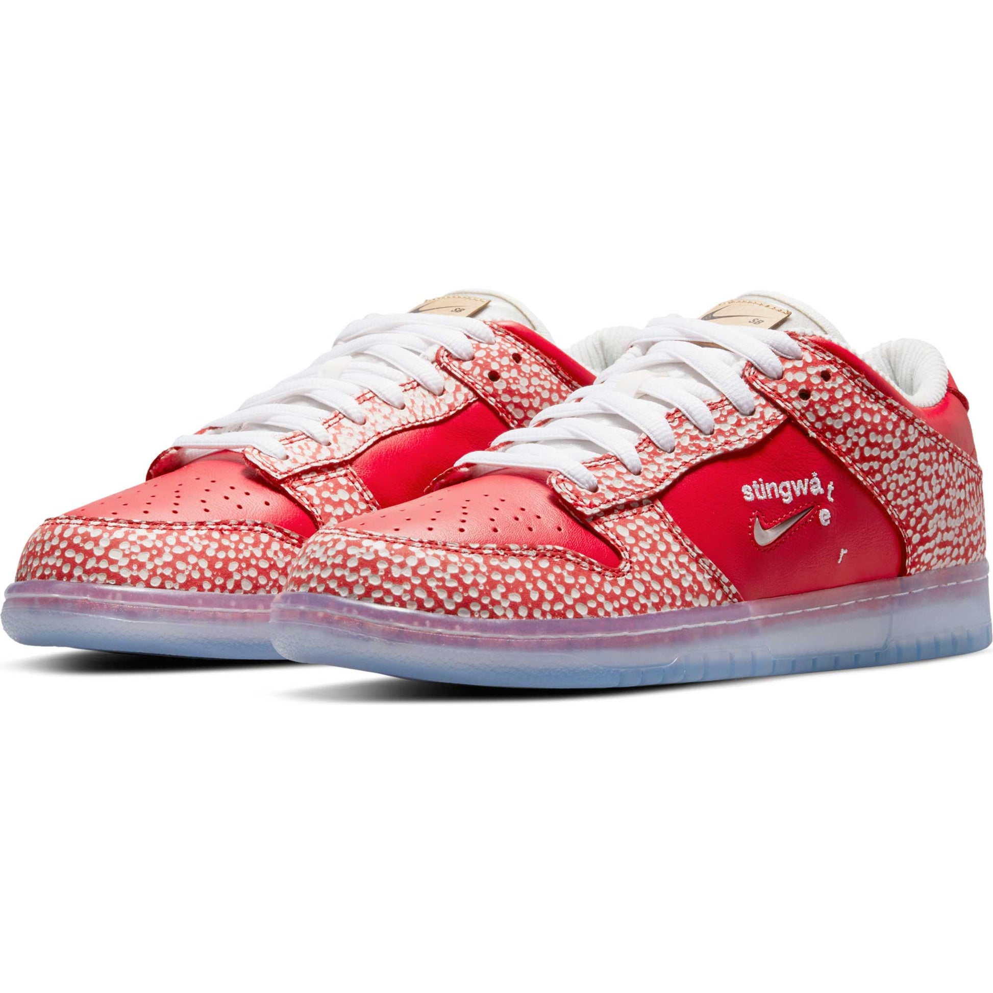 Nike SB Dunk Low OG QS Stingwater, chile red/clear - white - sail - Tiki Room Skateboards - 2