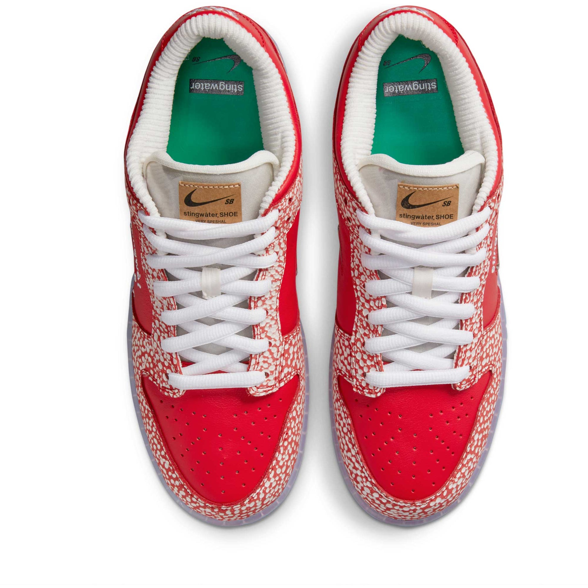 Nike SB Dunk Low OG QS Stingwater, chile red/clear - white - sail - Tiki Room Skateboards - 4